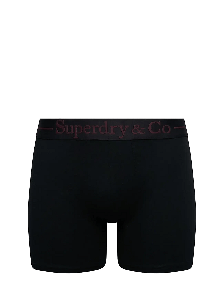 Superdry - SDRY & CO BOXER TRIPLE PACK - bokserid - black/burgundy/olive green - 2