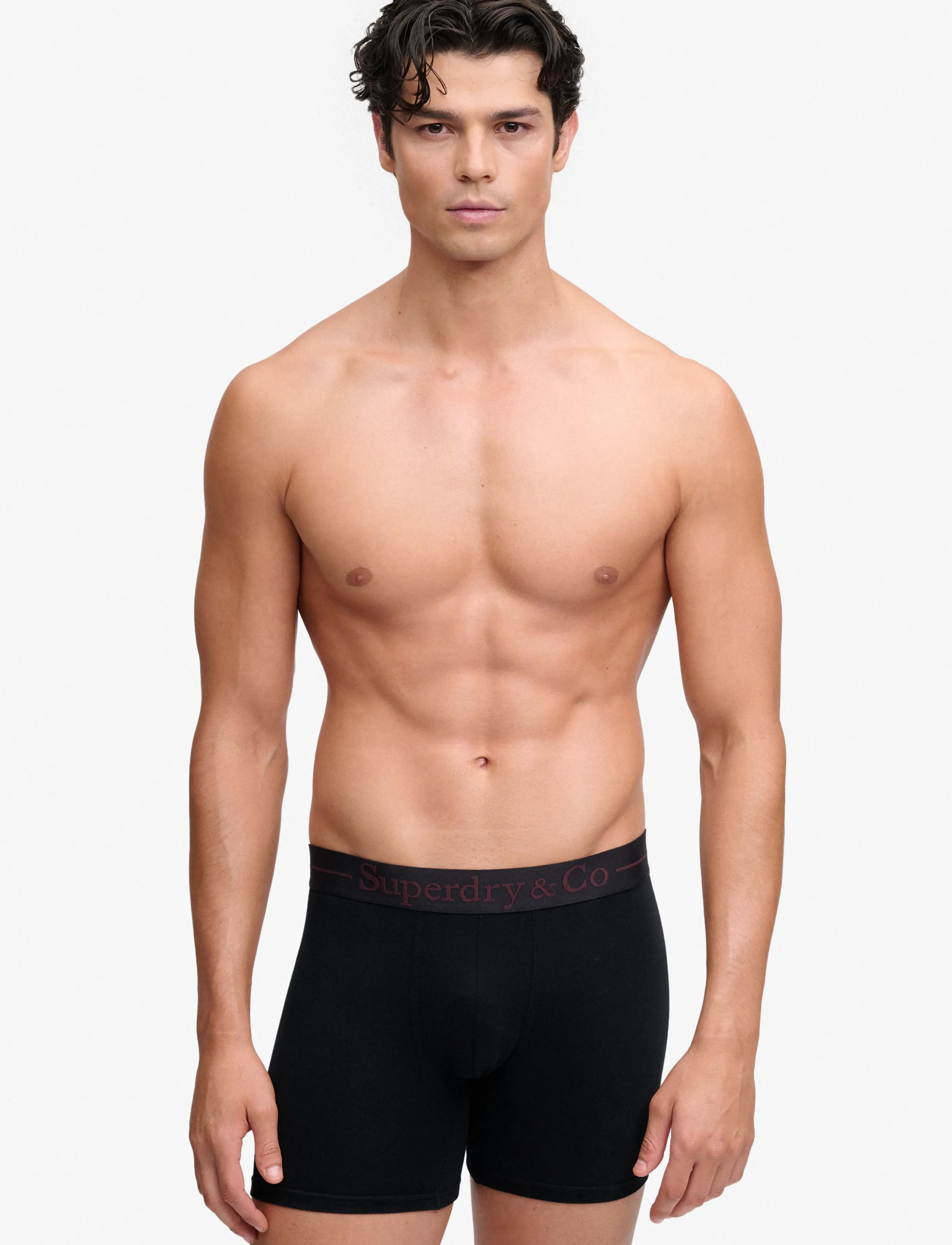 Superdry - SDRY & CO BOXER TRIPLE PACK - bokserid - black/burgundy/olive green - 0