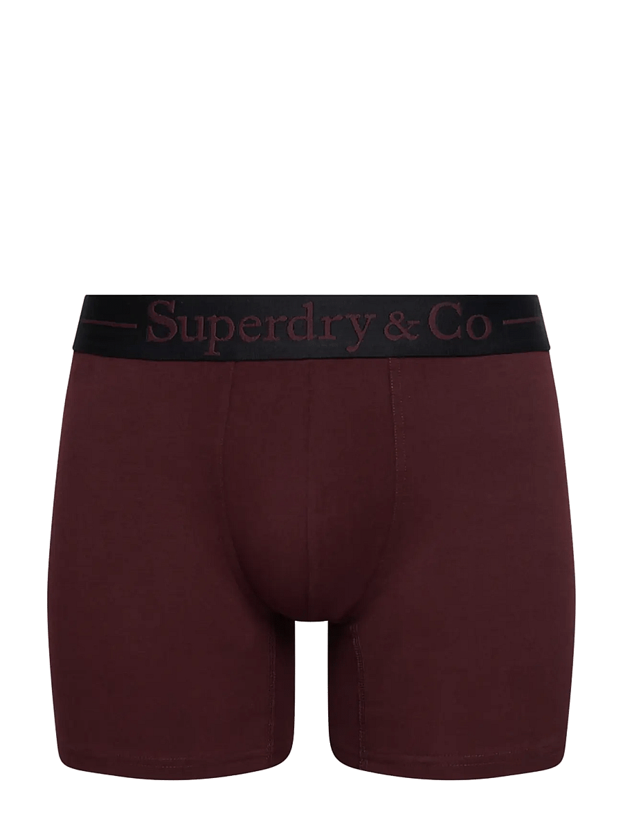 Superdry - SDRY & CO BOXER TRIPLE PACK - bokserid - black/burgundy/olive green - 4