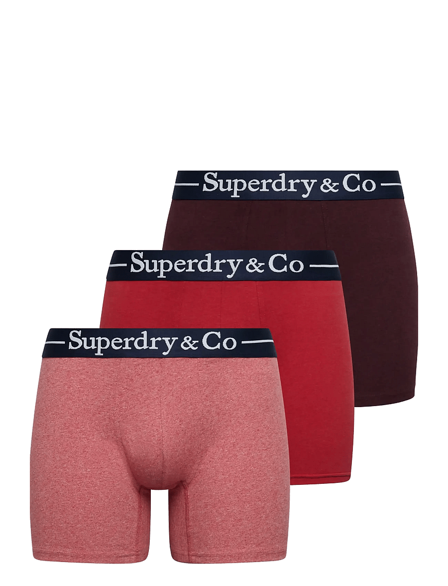 Superdry - SDRY & CO BOXER TRIPLE PACK - boxershorts - port marl/red marl/red grit - 1