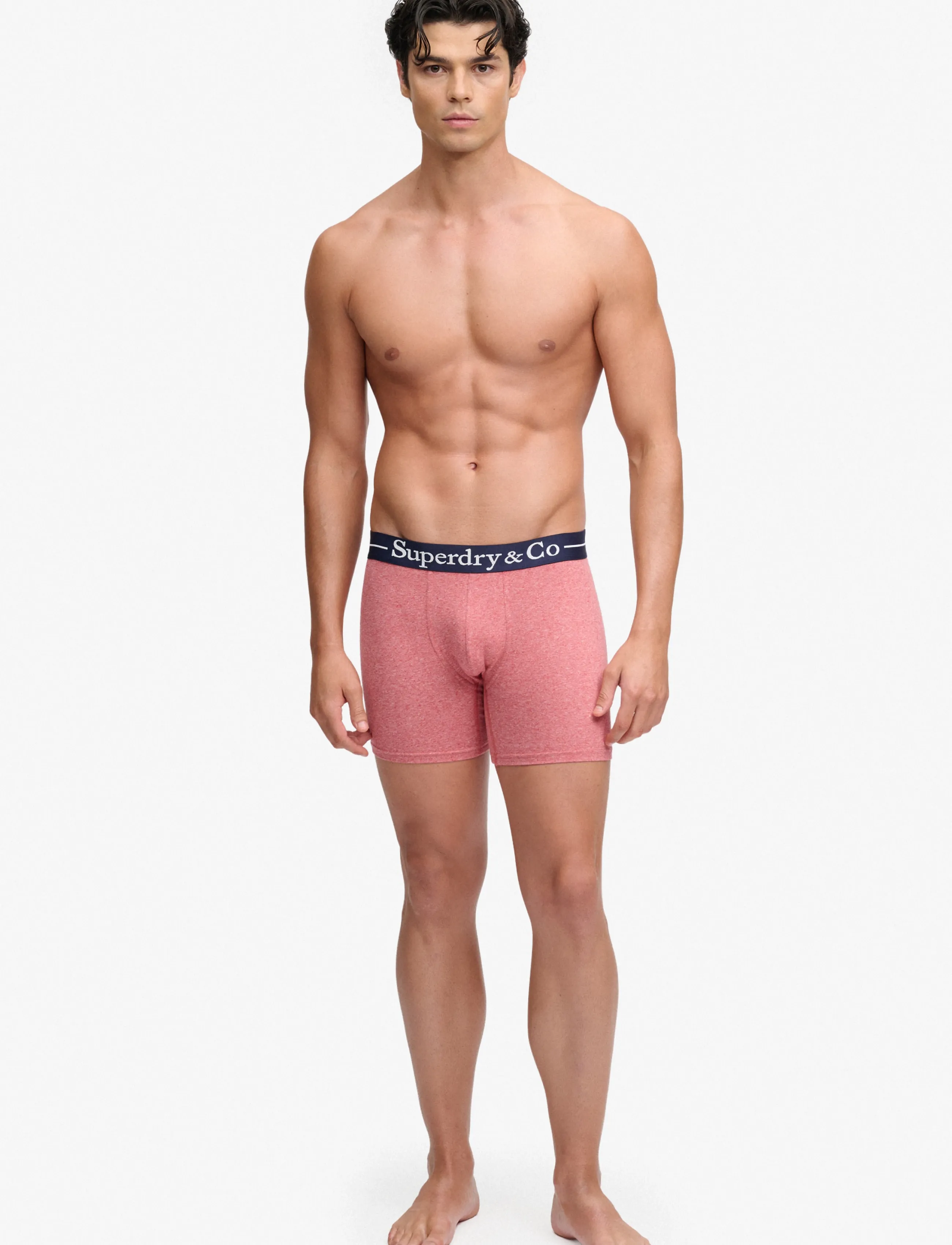 Superdry - SDRY & CO BOXER TRIPLE PACK - boxershorts - port marl/red marl/red grit - 5