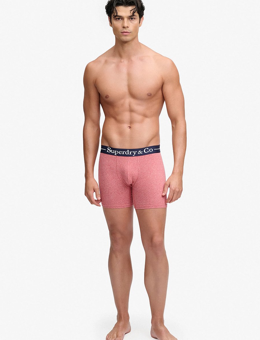 Superdry - SDRY & CO BOXER TRIPLE PACK - boxershorts - port marl/red marl/red grit - 5