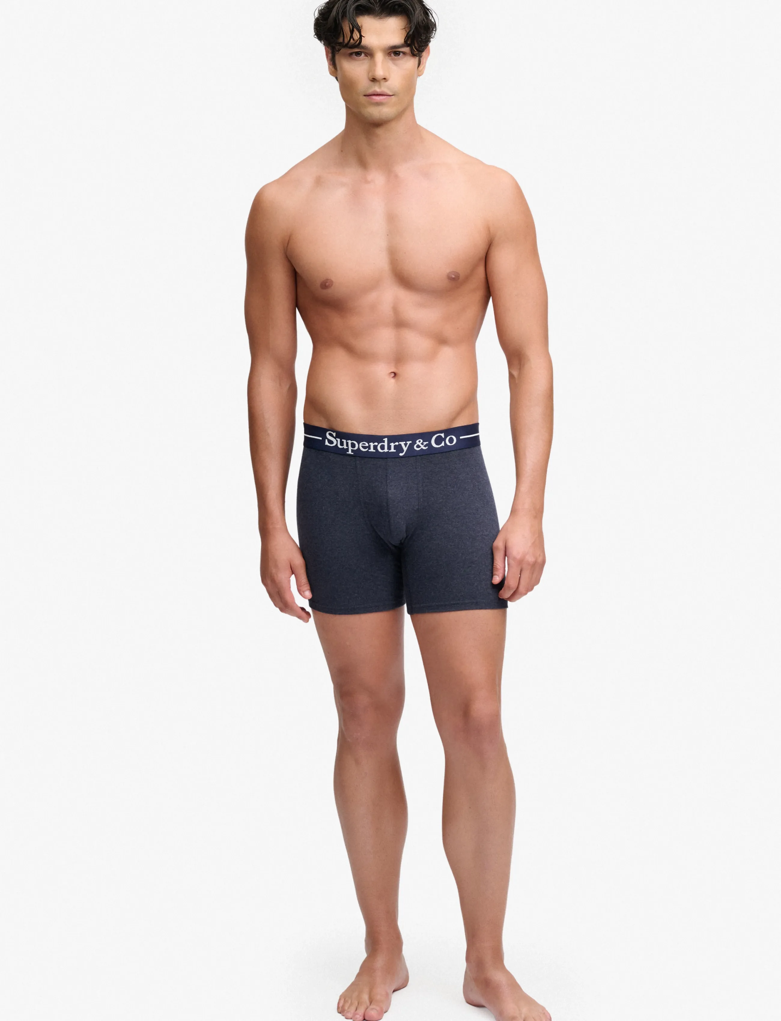 Superdry - SDRY & CO BOXER TRIPLE PACK - boxershorts - navy marl/indigo marl/bluegrit - 5
