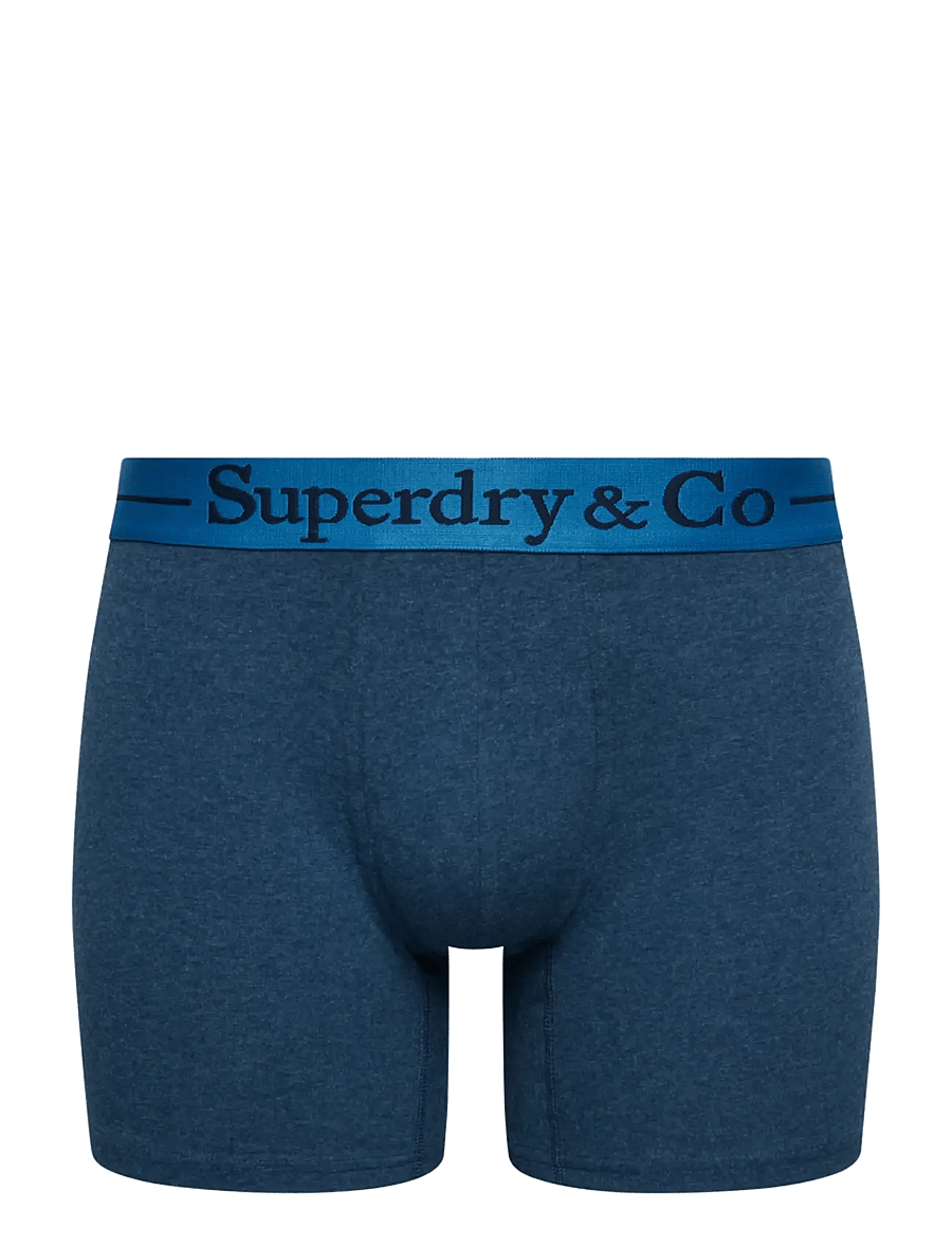 Superdry - SDRY & CO BOXER TRIPLE PACK - boxershorts - navy marl/indigo marl/bluegrit - 3