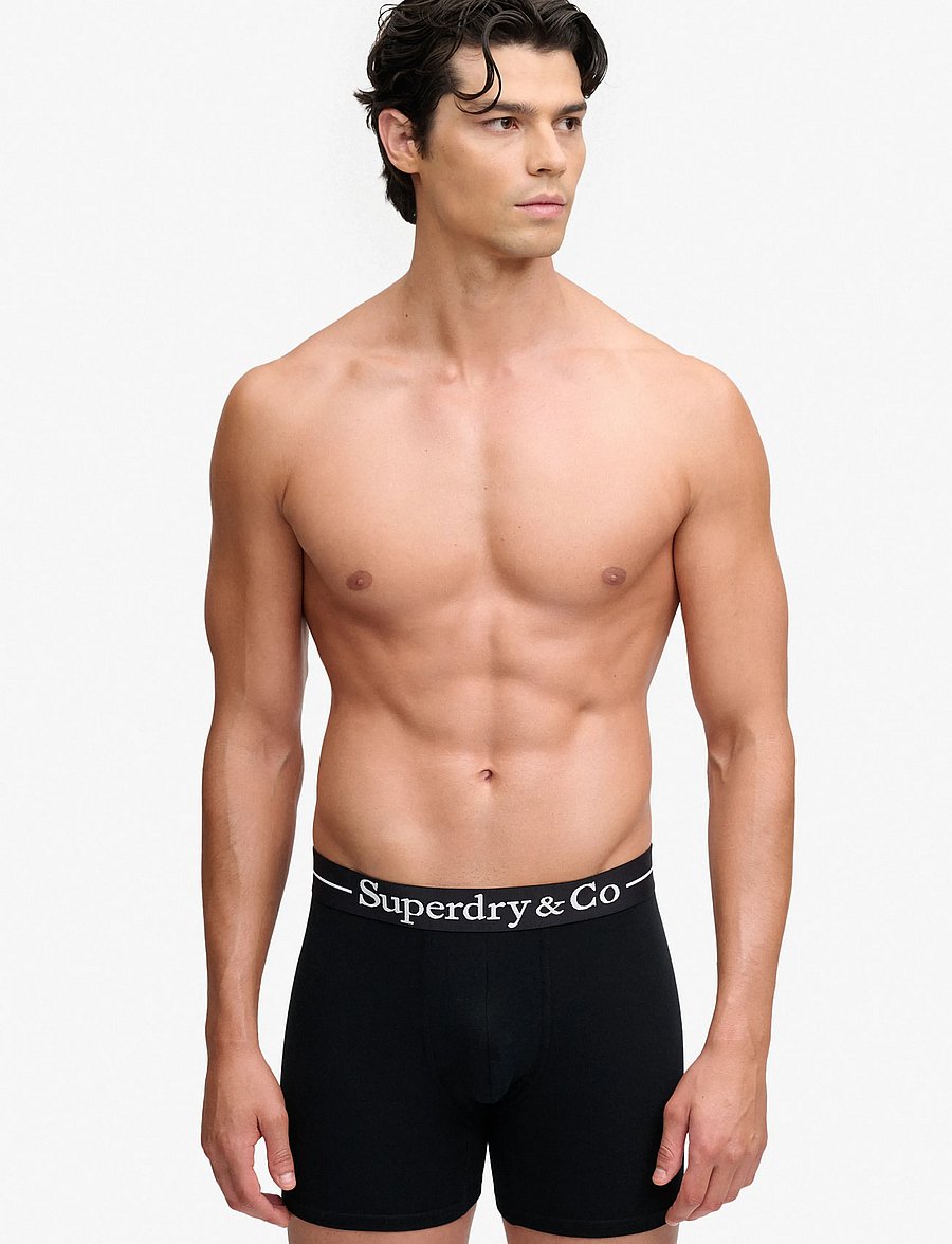 Superdry - SDRY & CO BOXER TRIPLE PACK - boxershorts - black/black/black - 0