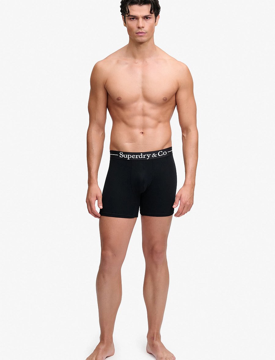 Superdry - SDRY & CO BOXER TRIPLE PACK - boxershorts - black/black/black - 4