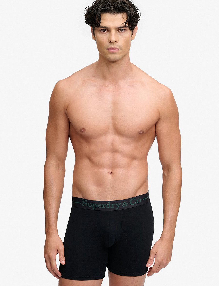 Superdry - SDRY & CO BOXER TRIPLE PACK - boxershorts - black/navy/enamel green - 0