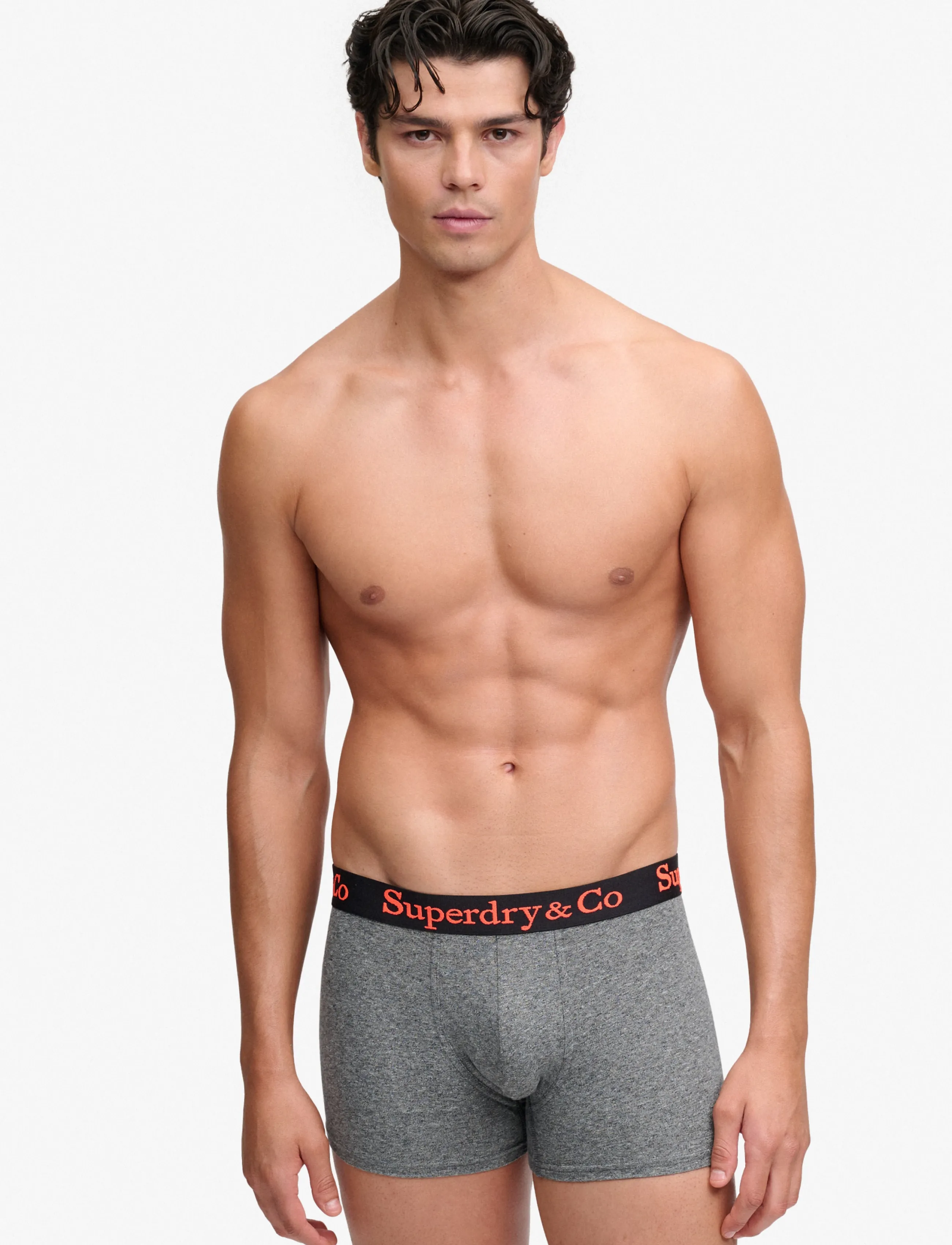 Superdry - SDRY & CO TRUNK TRIPLE PACK - boxershorts - black/bold orange/grey grit - 0
