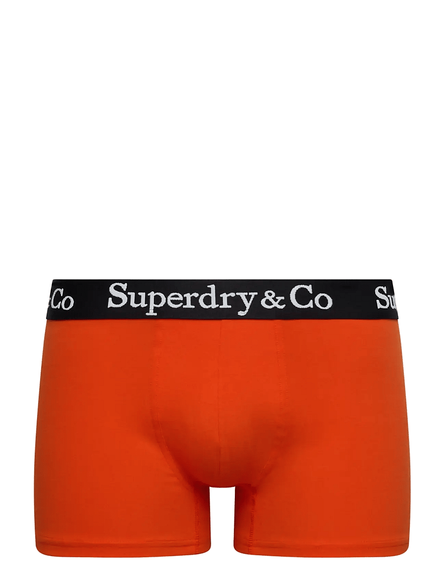 Superdry - SDRY & CO TRUNK TRIPLE PACK - boxershorts - black/bold orange/grey grit - 2