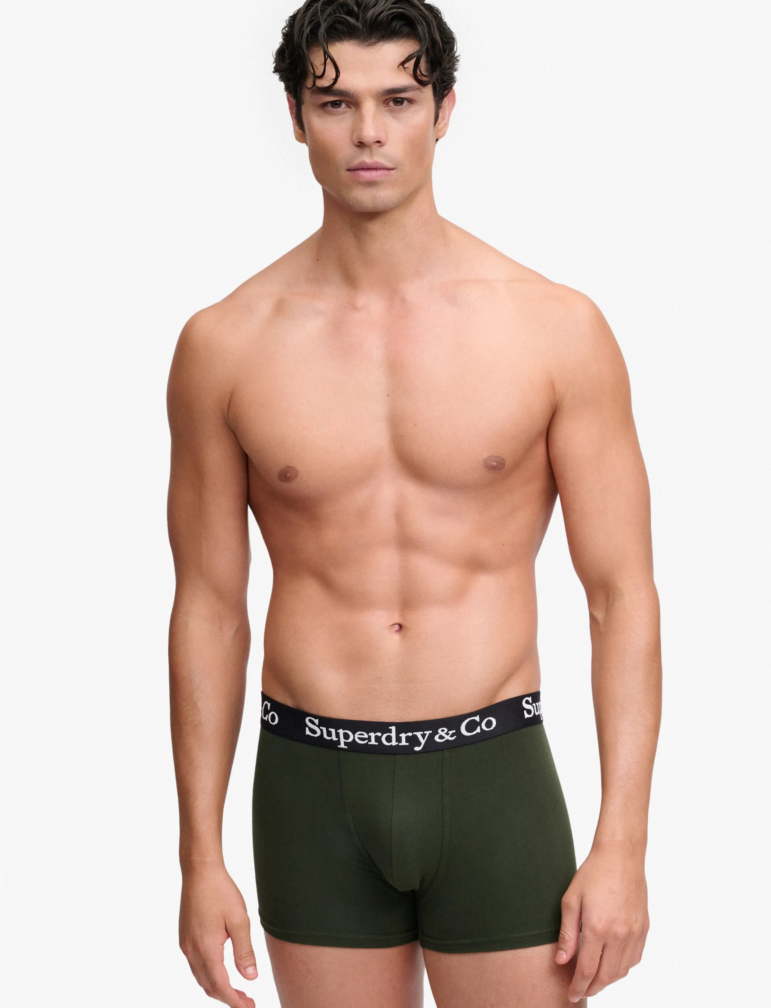 Superdry - SDRY & CO TRUNK TRIPLE PACK - bokserid - black/olive green/burgundy - 0