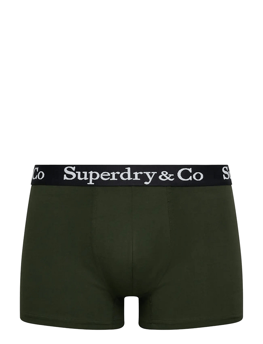 Superdry - SDRY & CO TRUNK TRIPLE PACK - bokserid - black/olive green/burgundy - 4