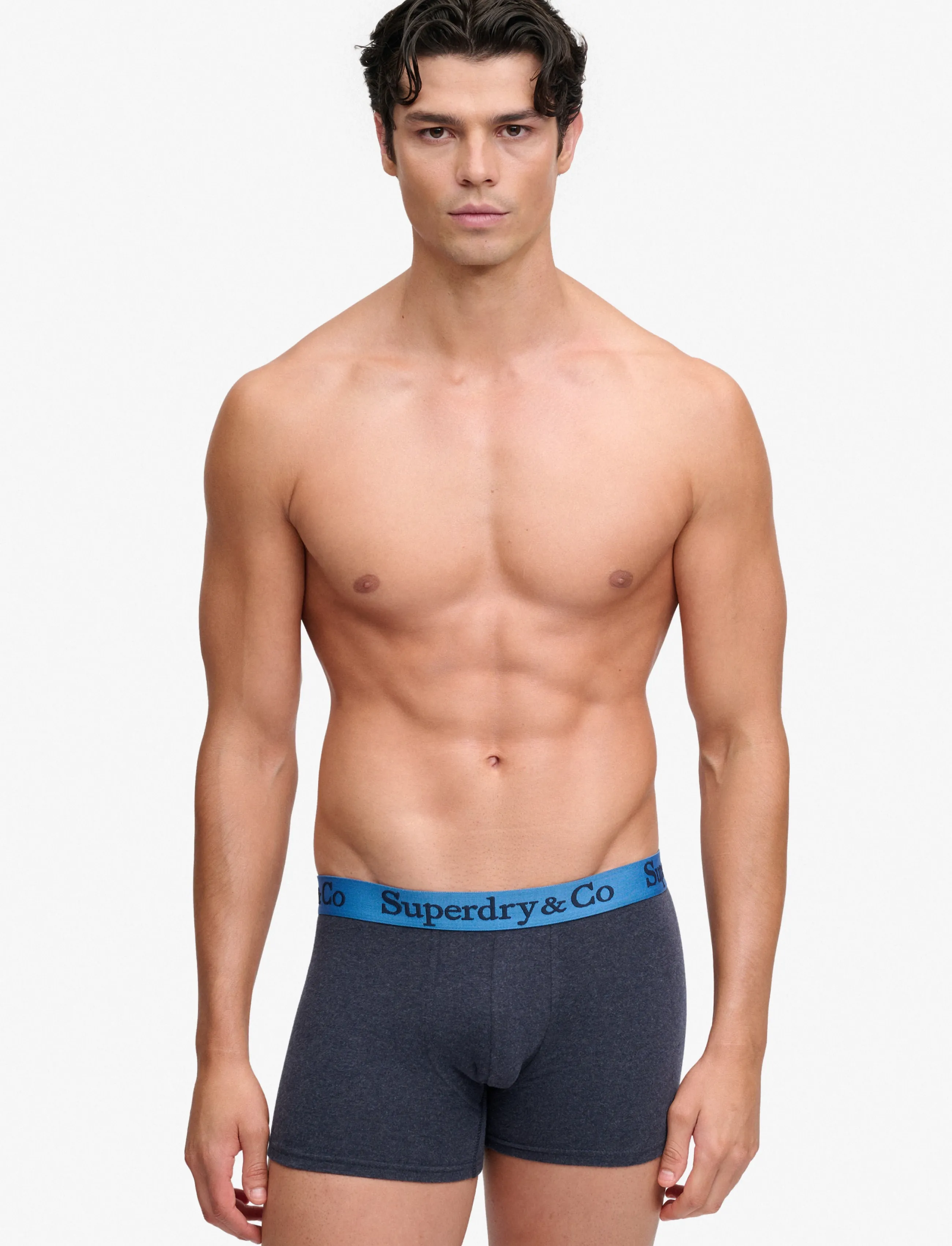 Superdry - SDRY & CO TRUNK TRIPLE PACK - boxershorts - navy marl/indigo marl/bluegrit - 0