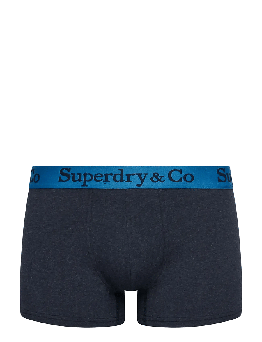 Superdry - SDRY & CO TRUNK TRIPLE PACK - boxershorts - navy marl/indigo marl/bluegrit - 3