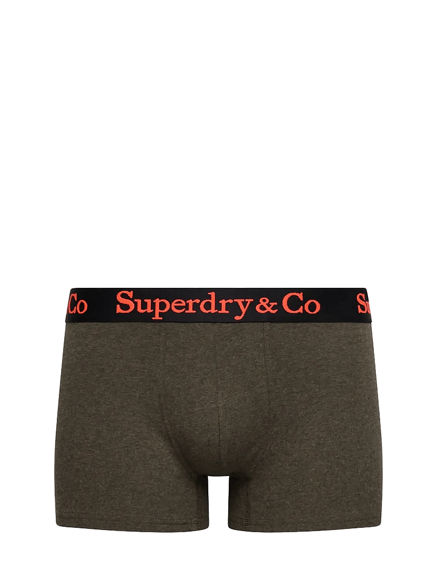 Superdry - SDRY & CO TRUNK TRIPLE PACK - boxershorts - brown marl/brown grit/tan marl - 2