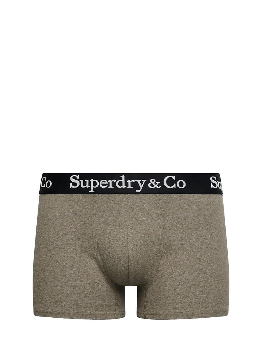 Superdry - SDRY & CO TRUNK TRIPLE PACK - boxershorts - brown marl/brown grit/tan marl - 3