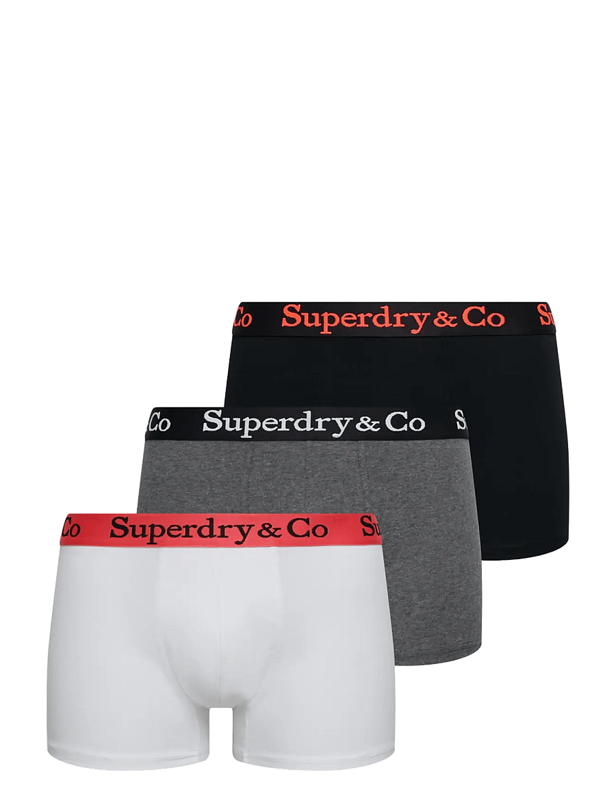 Superdry - SDRY & CO TRUNK TRIPLE PACK - bokserid - black/charcoal/optic - 1