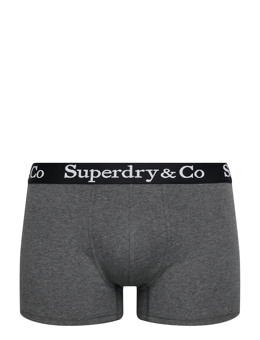 Superdry - SDRY & CO TRUNK TRIPLE PACK - bokserid - black/charcoal/optic - 3