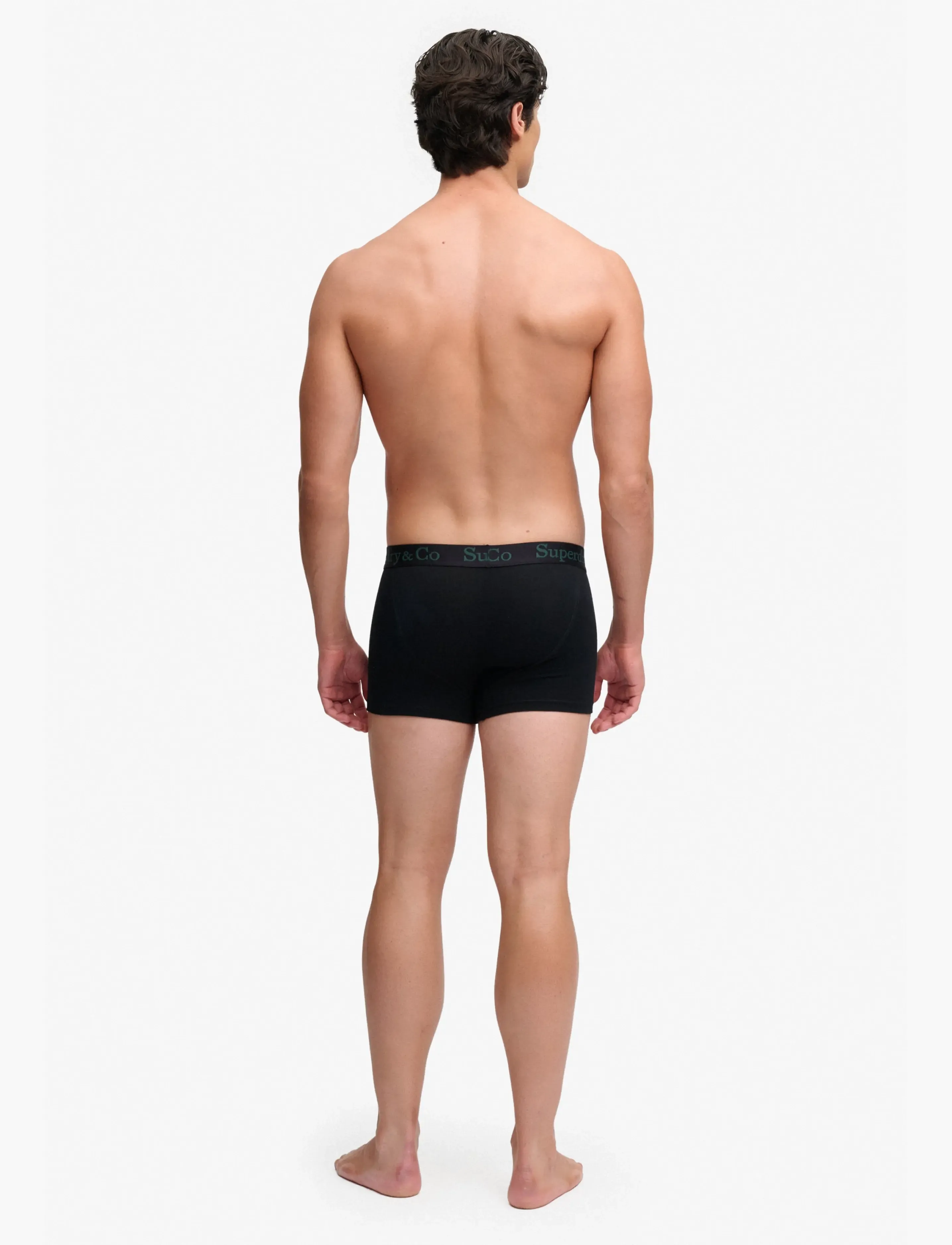 Superdry - SDRY & CO TRUNK TRIPLE PACK - bokserid - black/enamel green/navy - 4