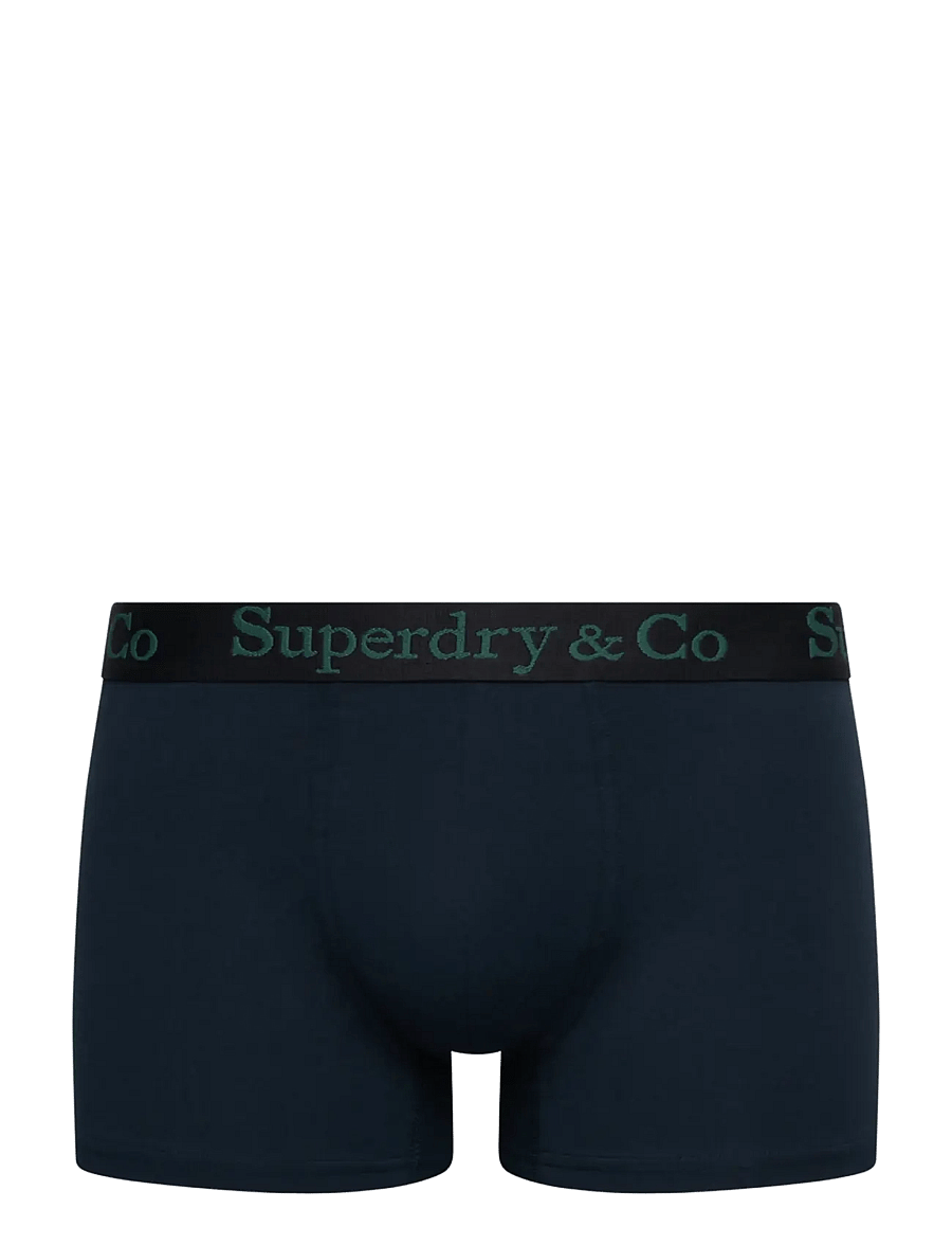 Superdry - SDRY & CO TRUNK TRIPLE PACK - bokserid - black/enamel green/navy - 2