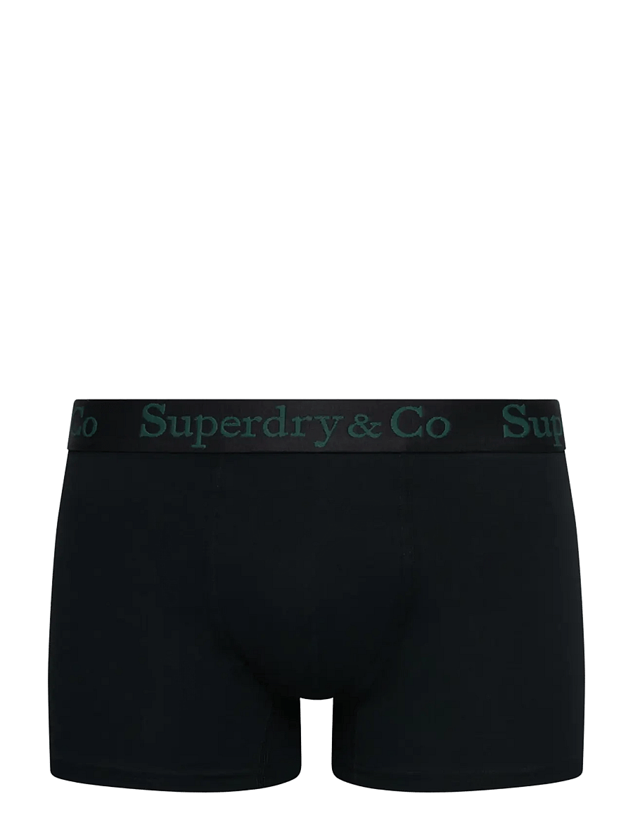 Superdry - SDRY & CO TRUNK TRIPLE PACK - bokserid - black/enamel green/navy - 3