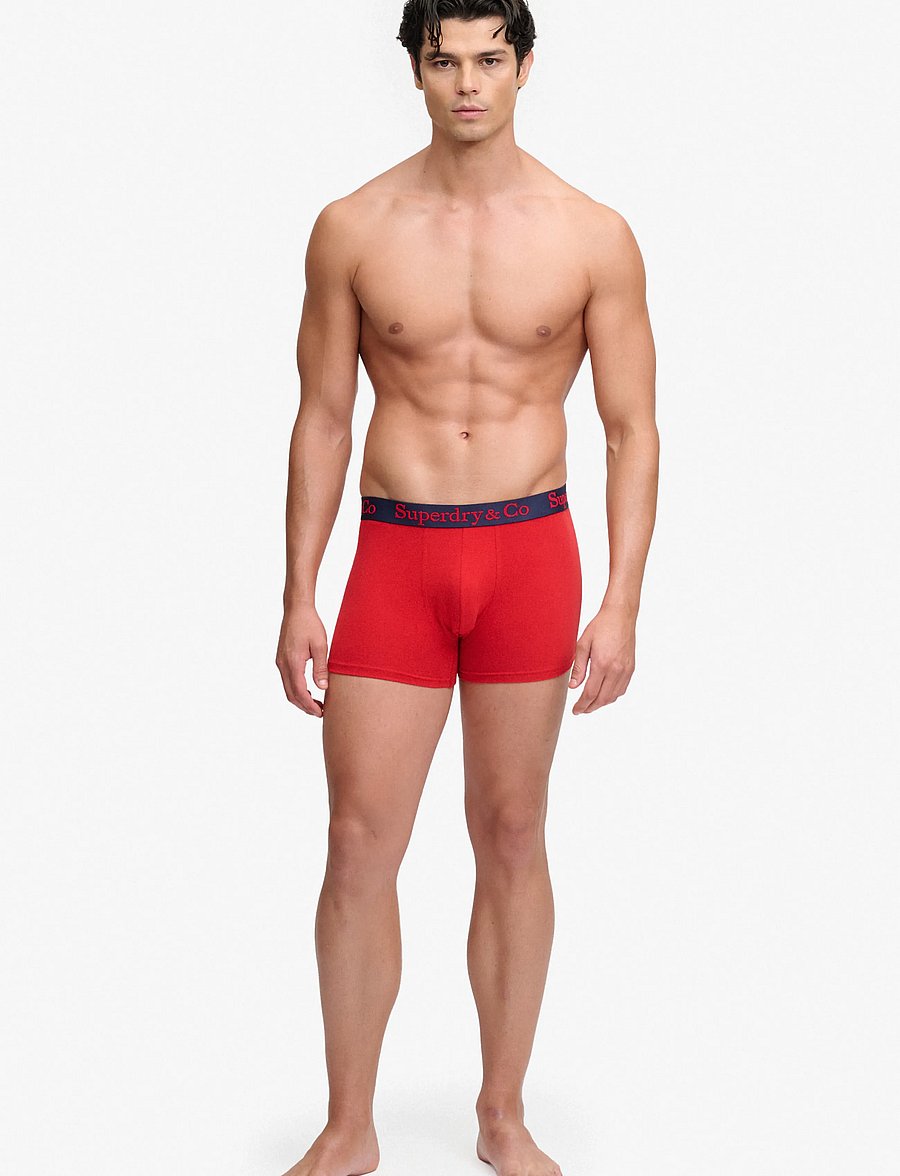 Superdry - SDRY & CO TRUNK TRIPLE PACK - bokserid - navy/blue/red - 5