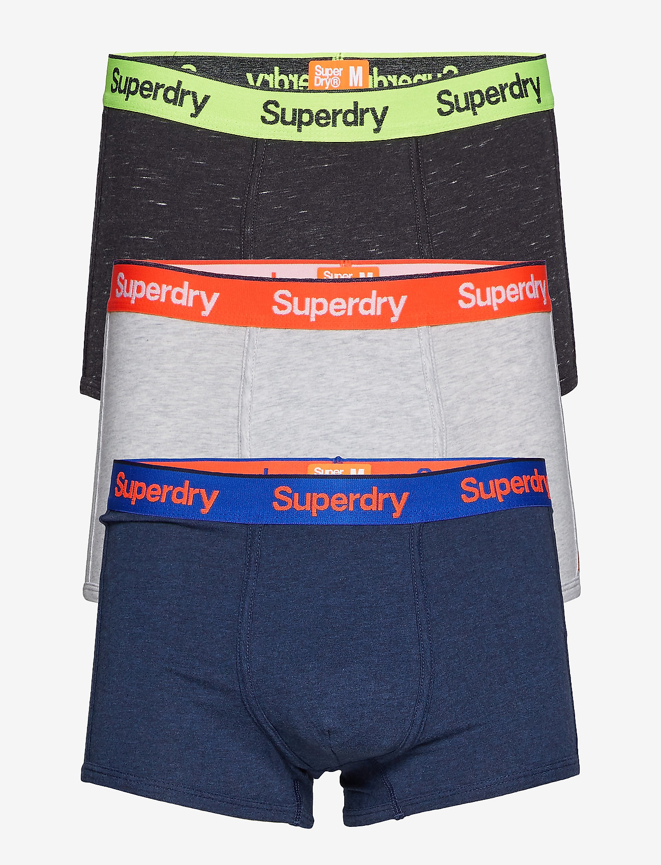 Superdry - O.L SPORT TRUNK TRIPLE PACK - montana blue grit/silver birch marl/carb - 0