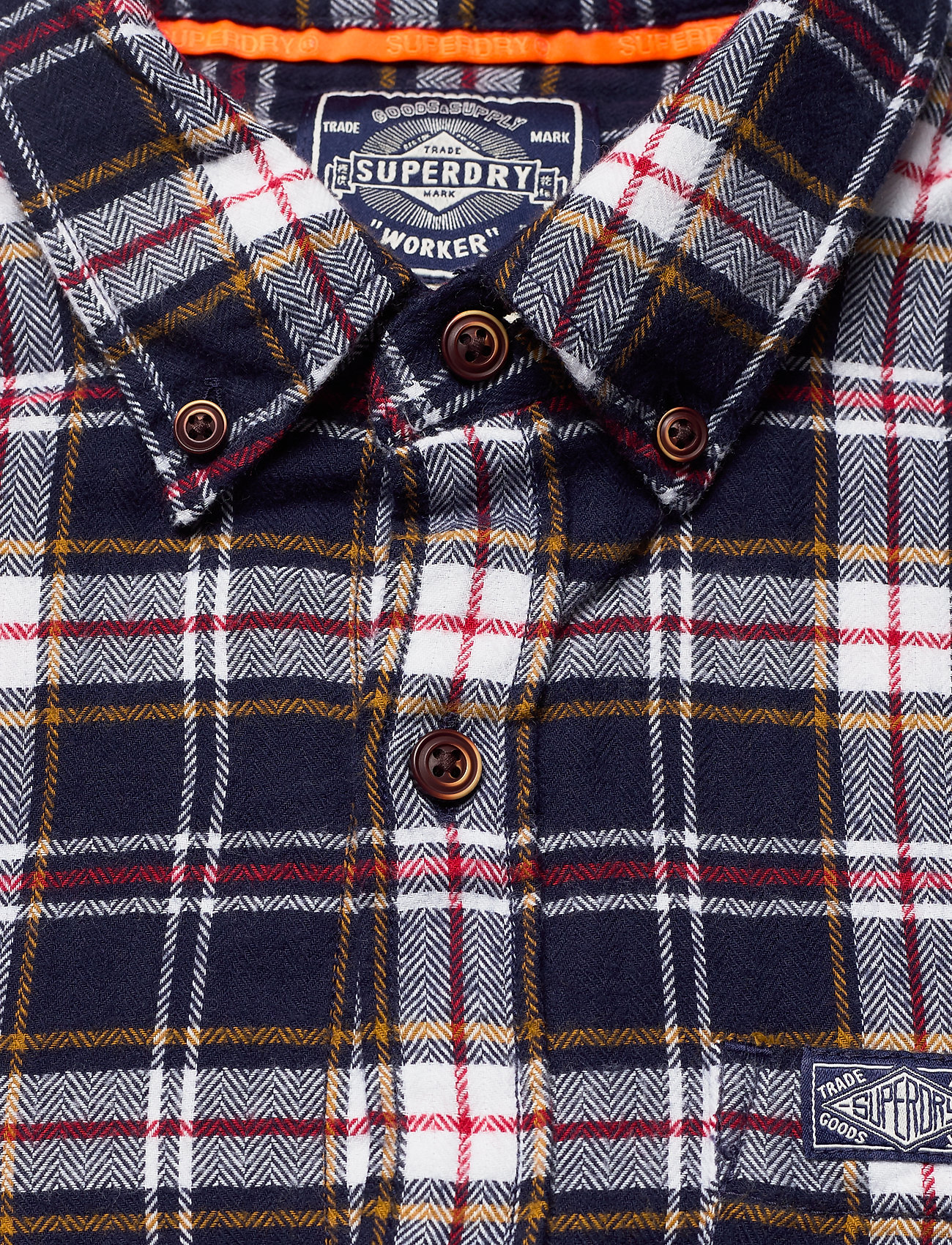Superdry - WORKWEAR L/S SHIRT - navy check - 2