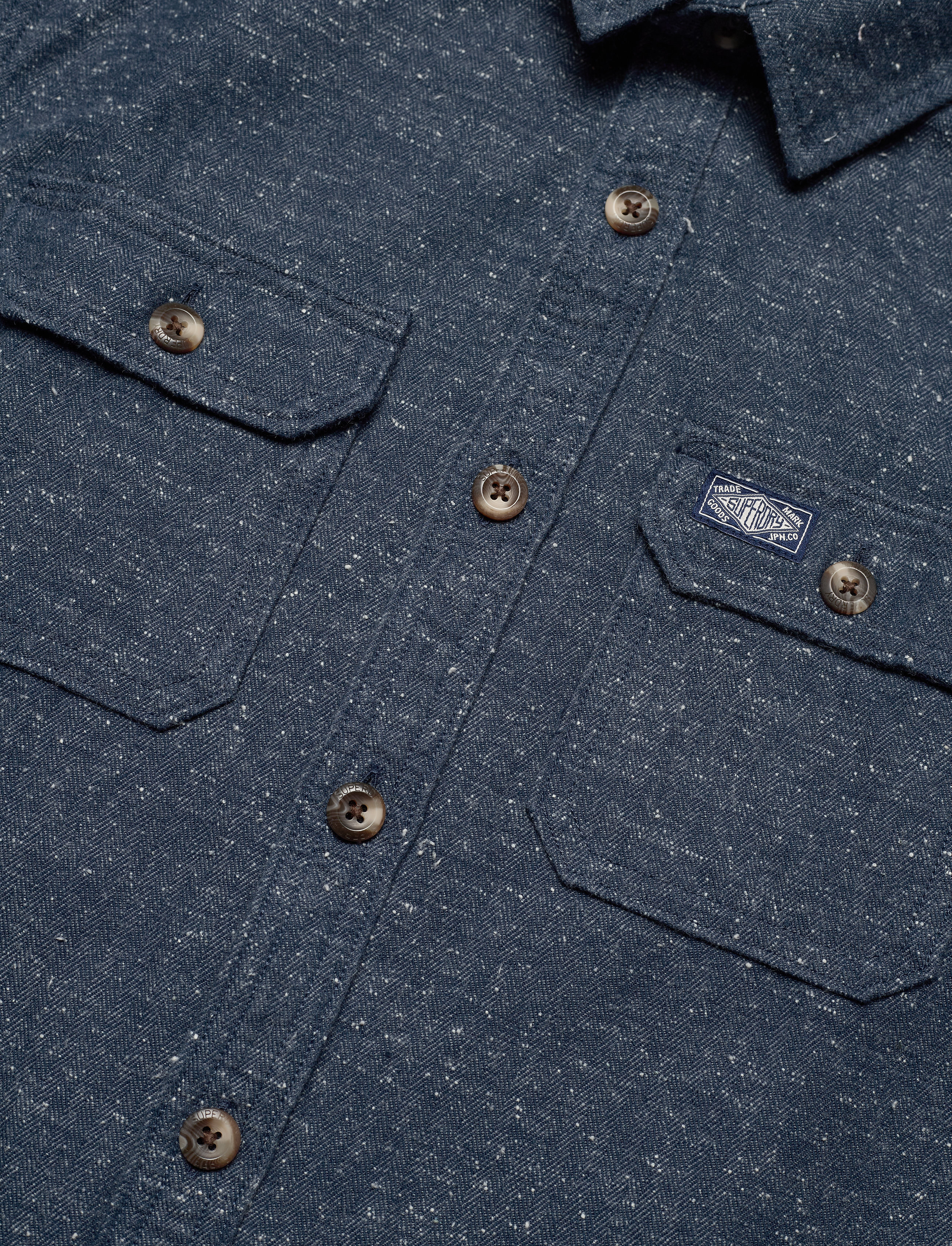 Superdry - INDIGO NEP LUMBERJACK SHIRT - oatman indigo nep - 3