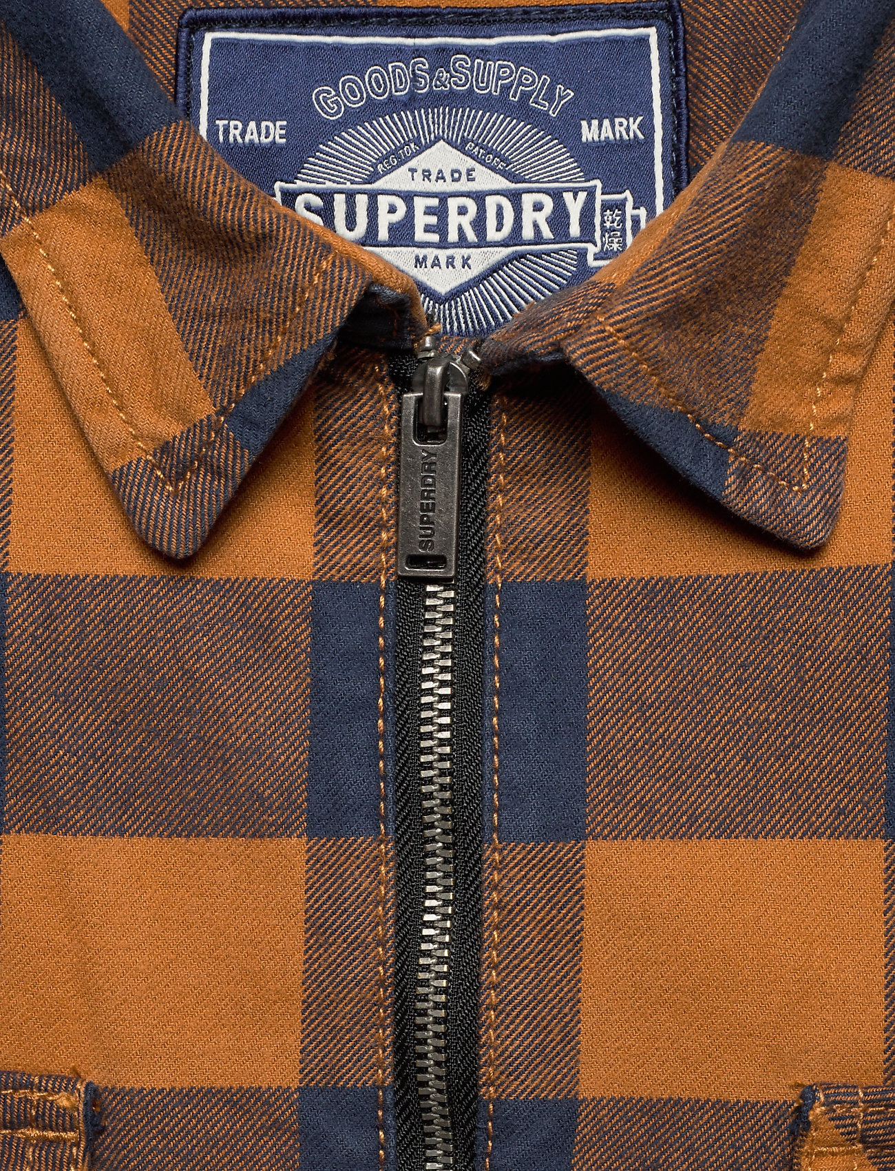 Superdry - WORKWEAR L/S ZIP THROUGH - yellow check - 3