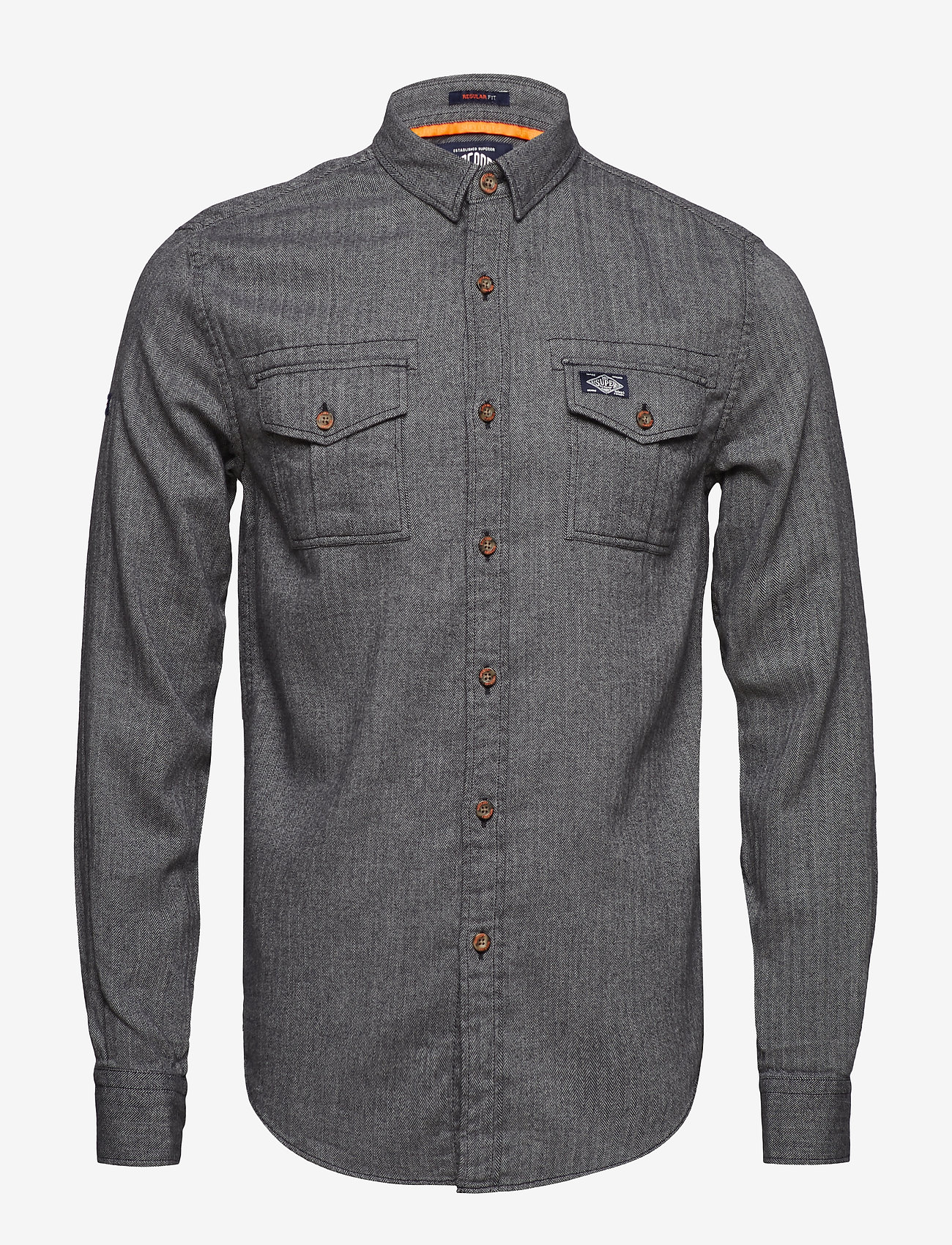 Superdry - FJORDMANS WORK SHIRT - onyx herringbone - 0