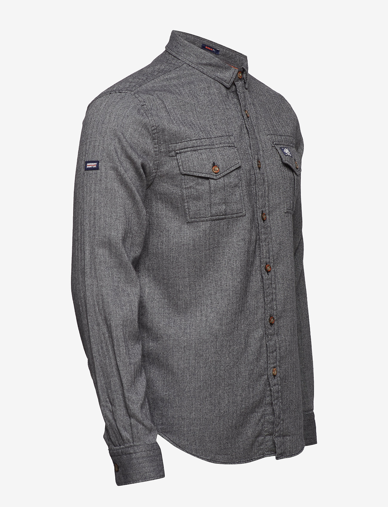 Superdry - FJORDMANS WORK SHIRT - onyx herringbone - 2