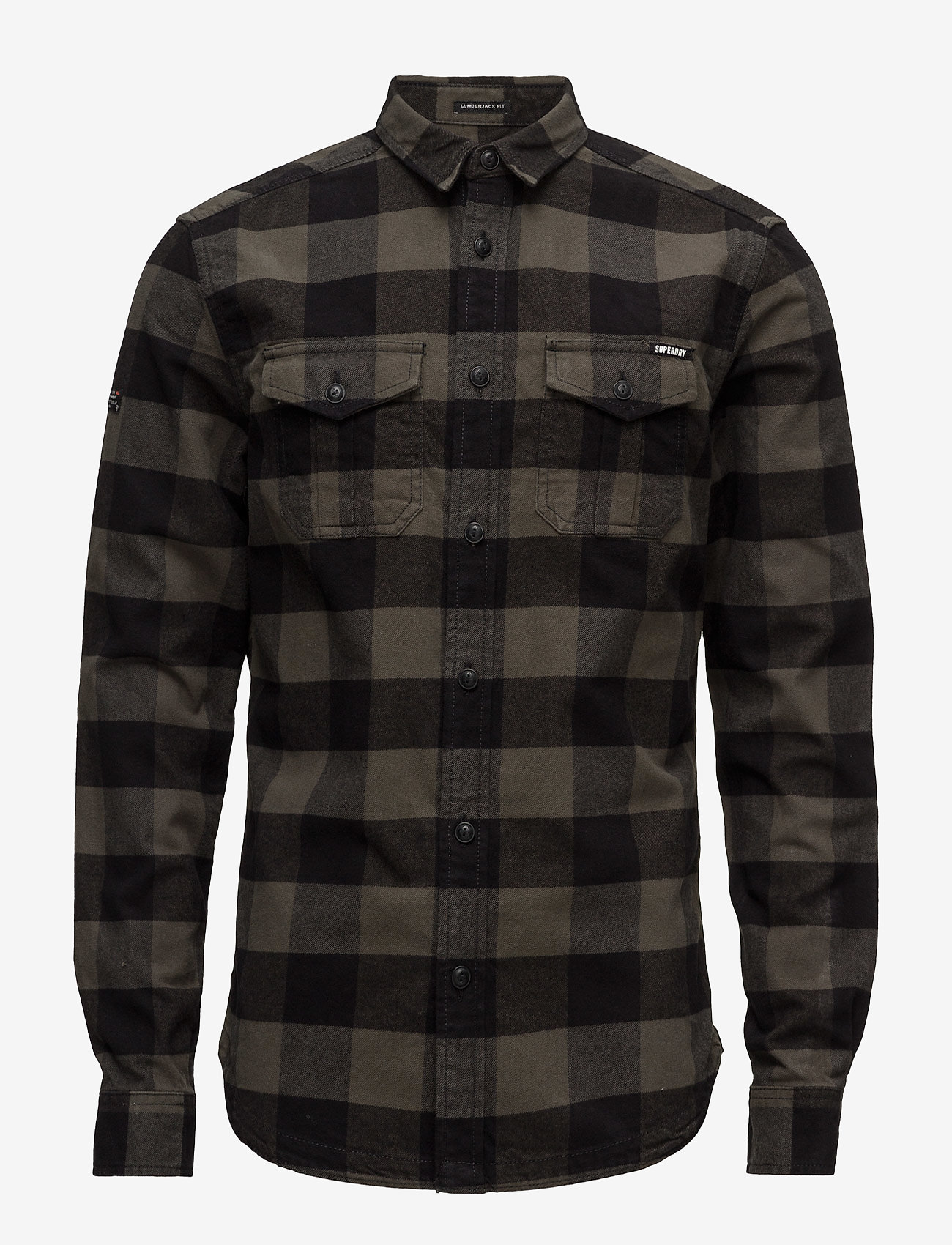 Superdry - ROOKIE PLAID L/S SHIRT - olive plaid - 0