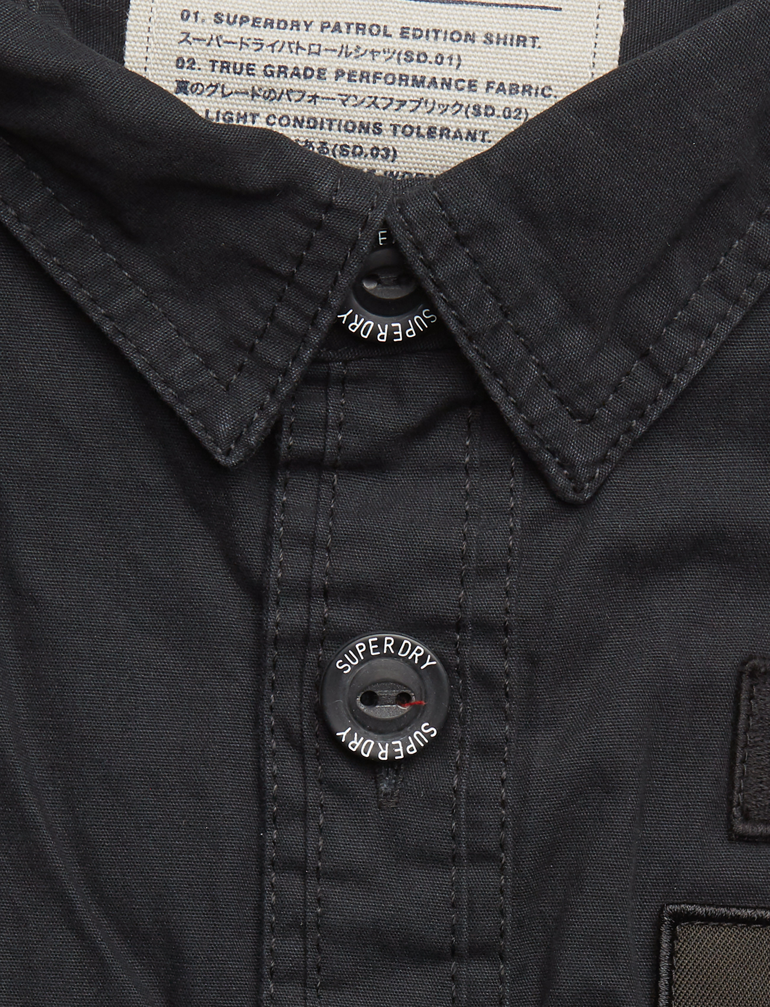 Superdry - ARMY CORPS LITE S/S SHIRT - black - 4