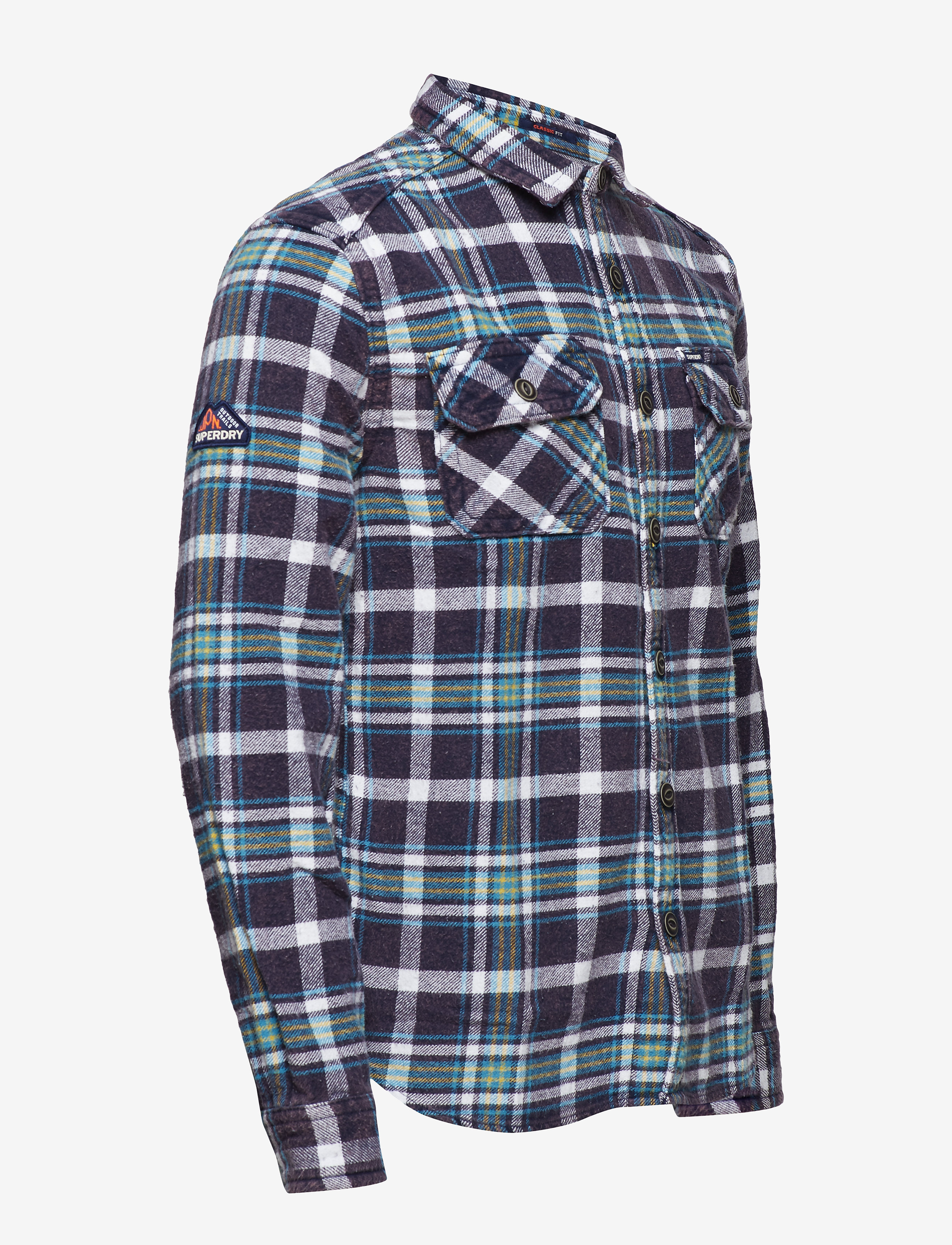 Superdry - MERCHANT MILLED SHIRT - air born navy check - 2