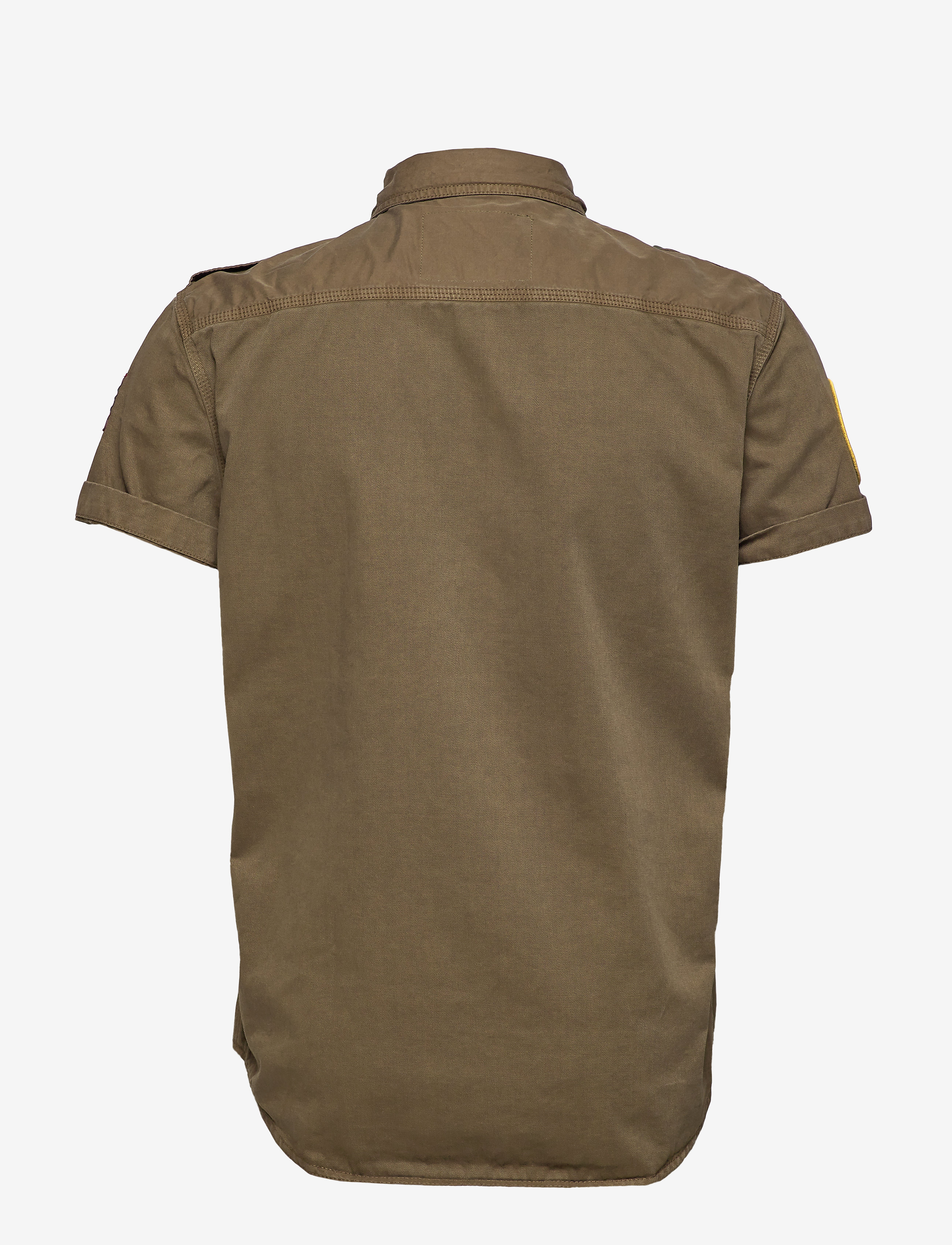 Superdry - HYBRID ARMY CORPS LIGHT S/S SHIRT - trench army - 1