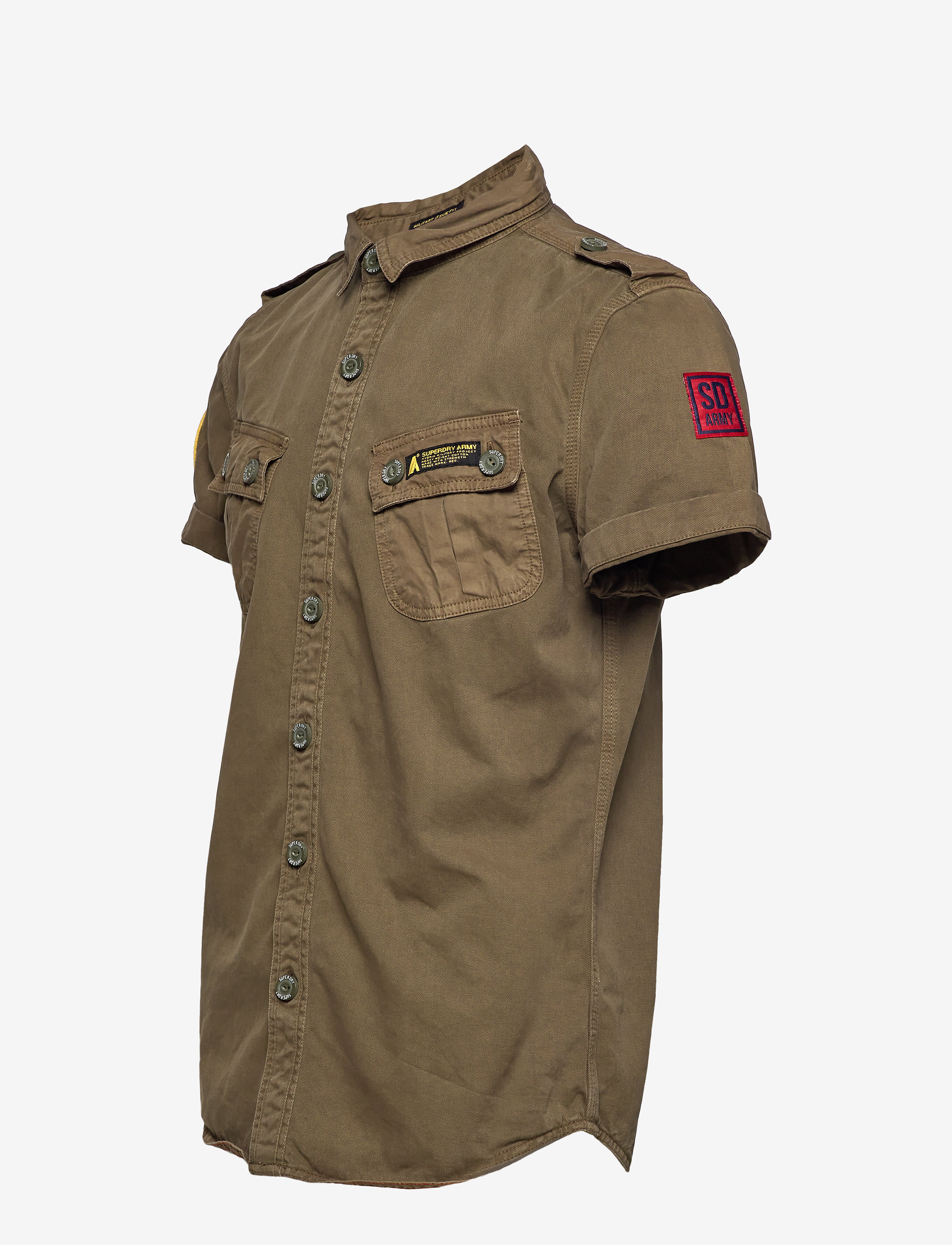 Superdry - HYBRID ARMY CORPS LIGHT S/S SHIRT - trench army - 2