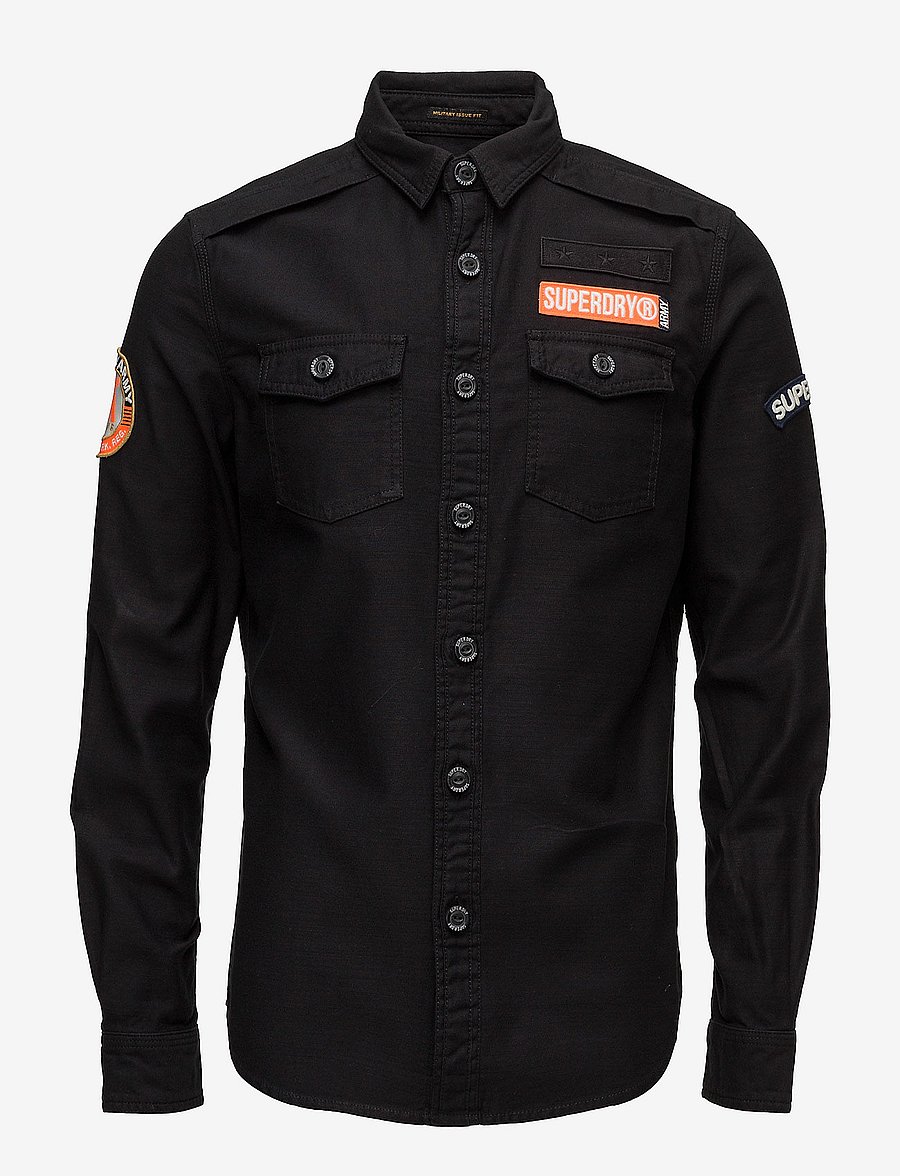 Superdry - SD ARMY CORPS L/S SHIRT - carbon - 0