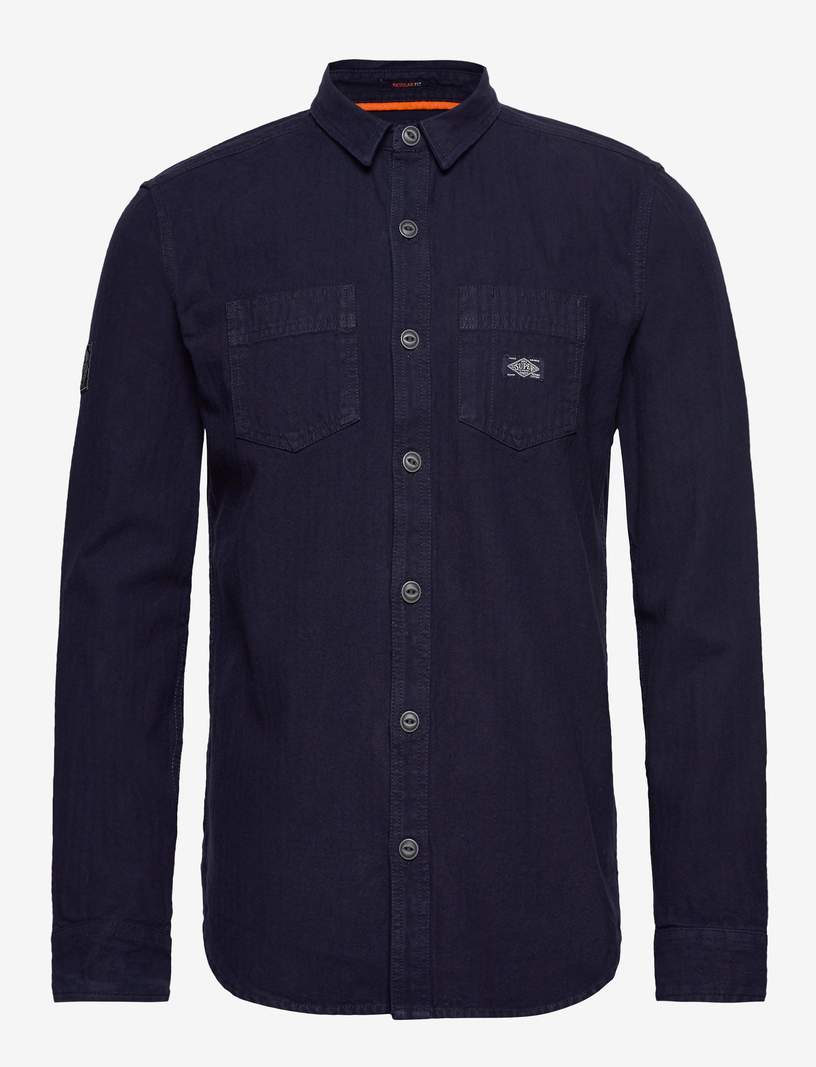 Superdry - TRUE RIVETER SHIRT - ink herringbone - 0