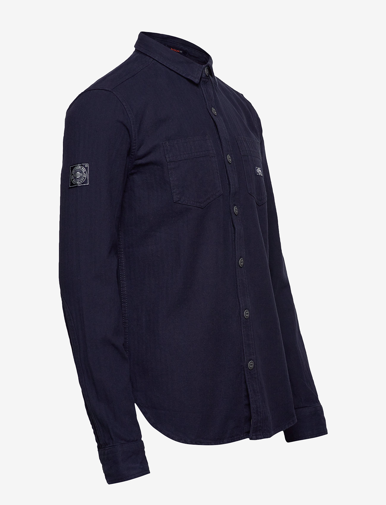 Superdry - TRUE RIVETER SHIRT - ink herringbone - 3