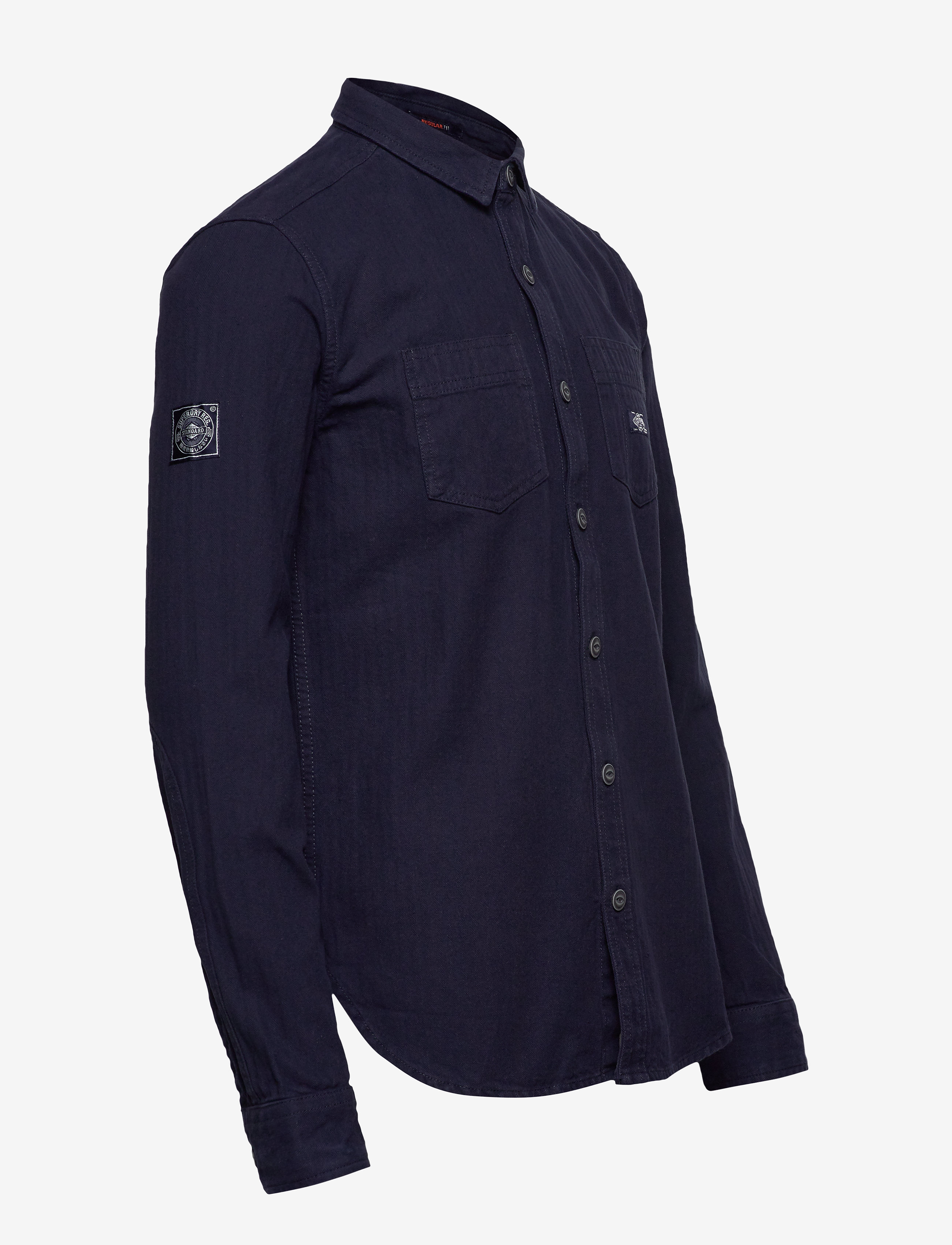 Superdry - TRUE RIVETER SHIRT - ink herringbone - 2