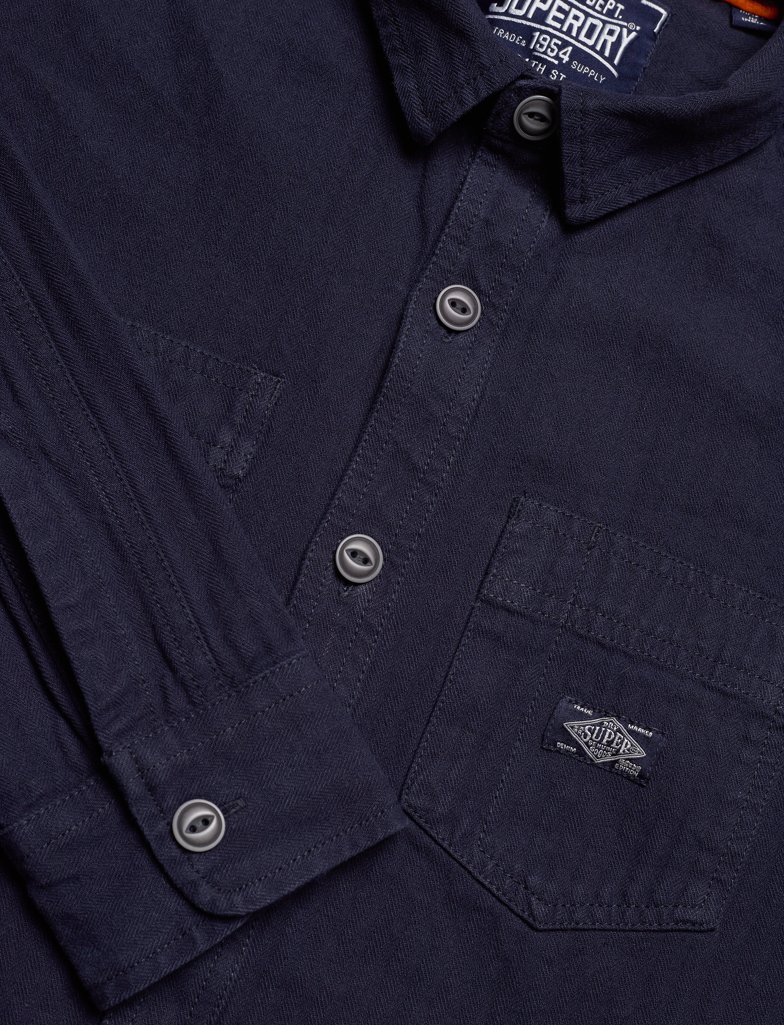 Superdry - TRUE RIVETER SHIRT - ink herringbone - 3