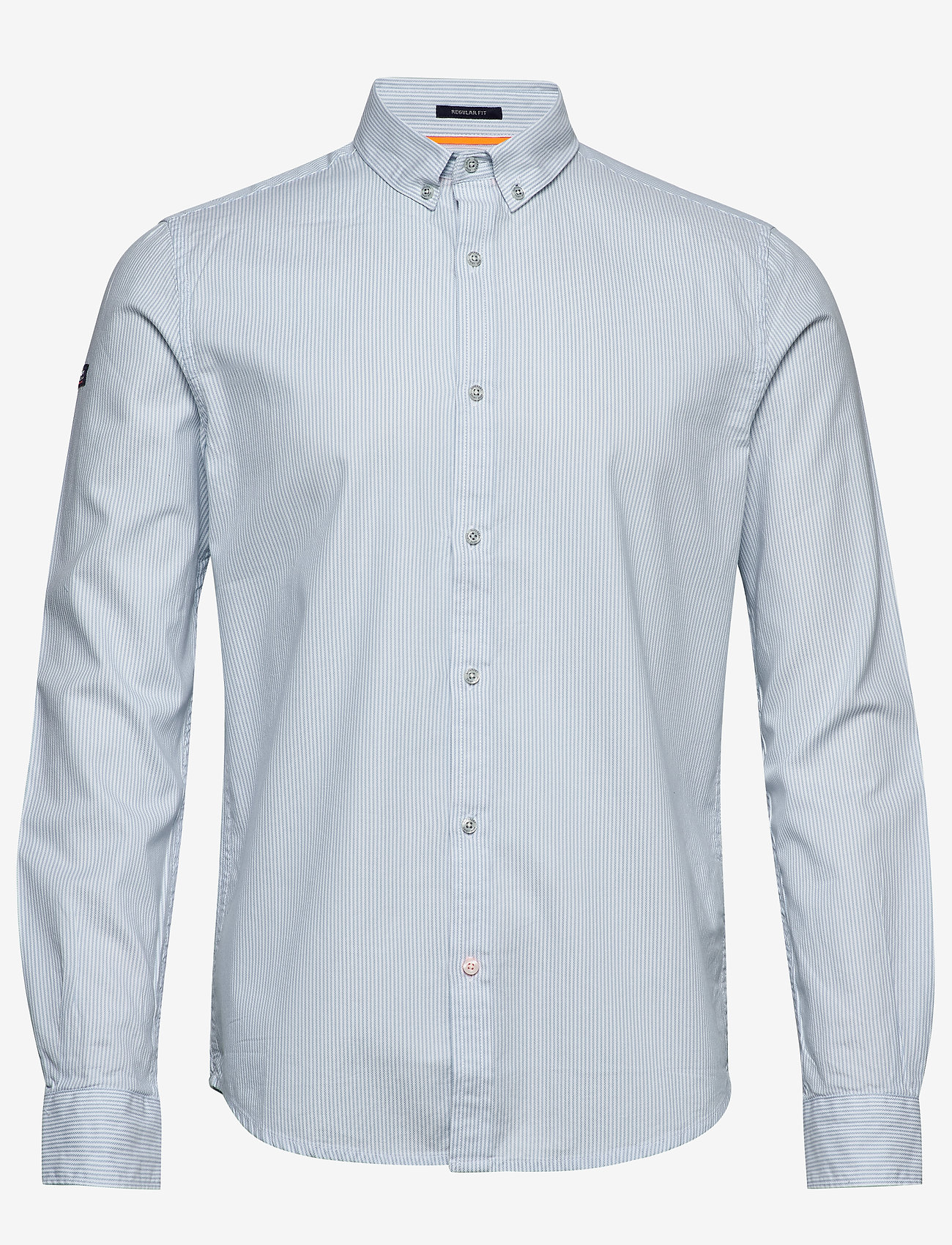 Superdry - PREMIUM BUTTON DOWN L/S SHIRT - sky basket stripe - 0