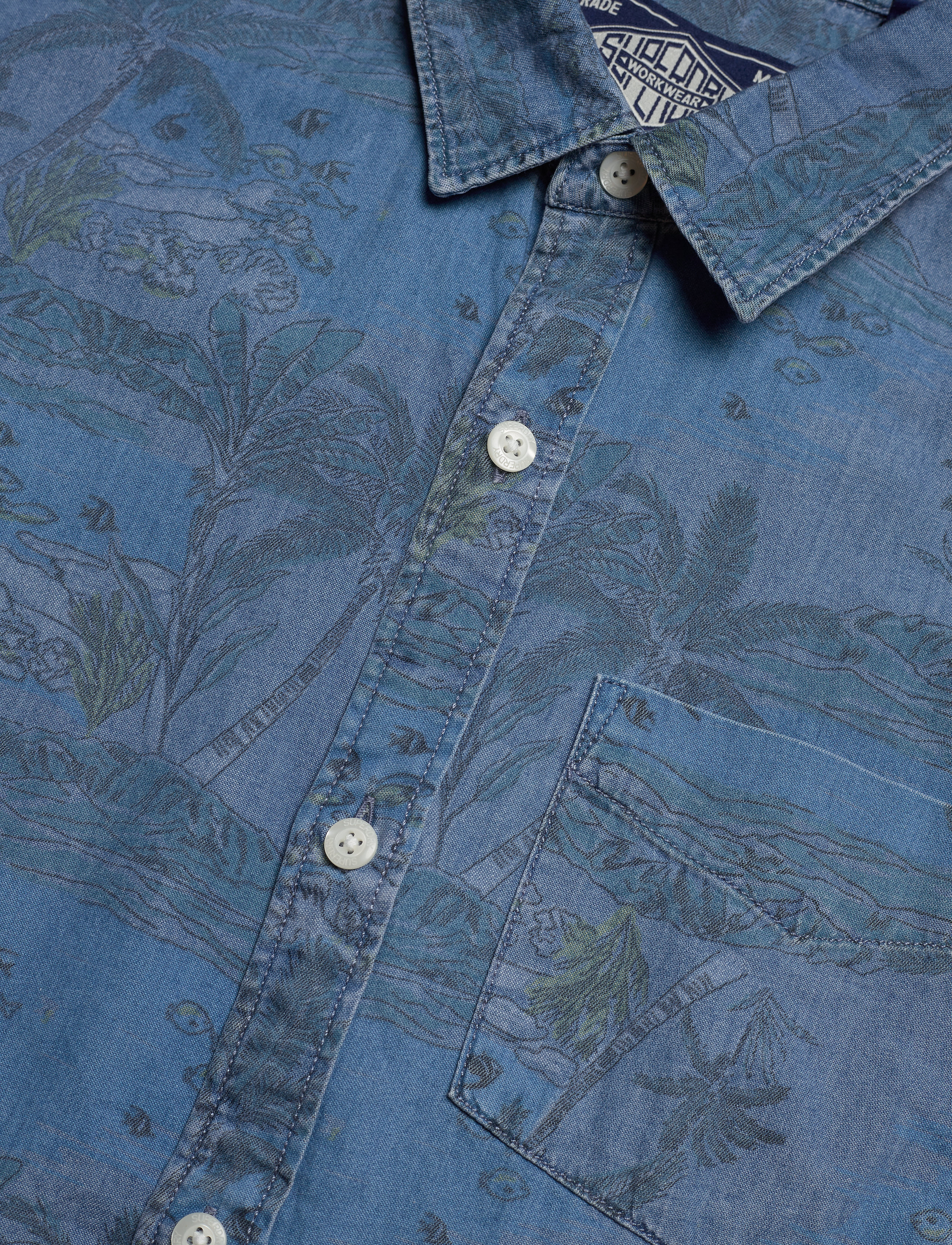 Superdry - MIAMI LOOM SS SHIRT - tropical island blue - 3