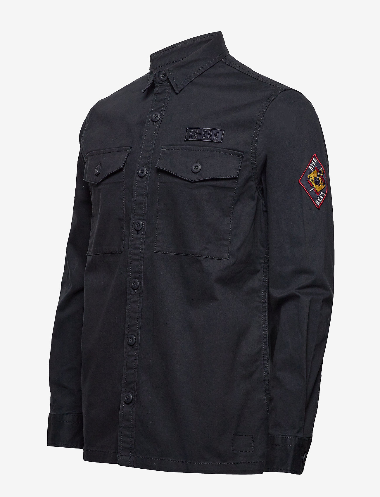 Superdry - CORE MILITARY PATCHED L/S SHIRT - midnight navy - 2