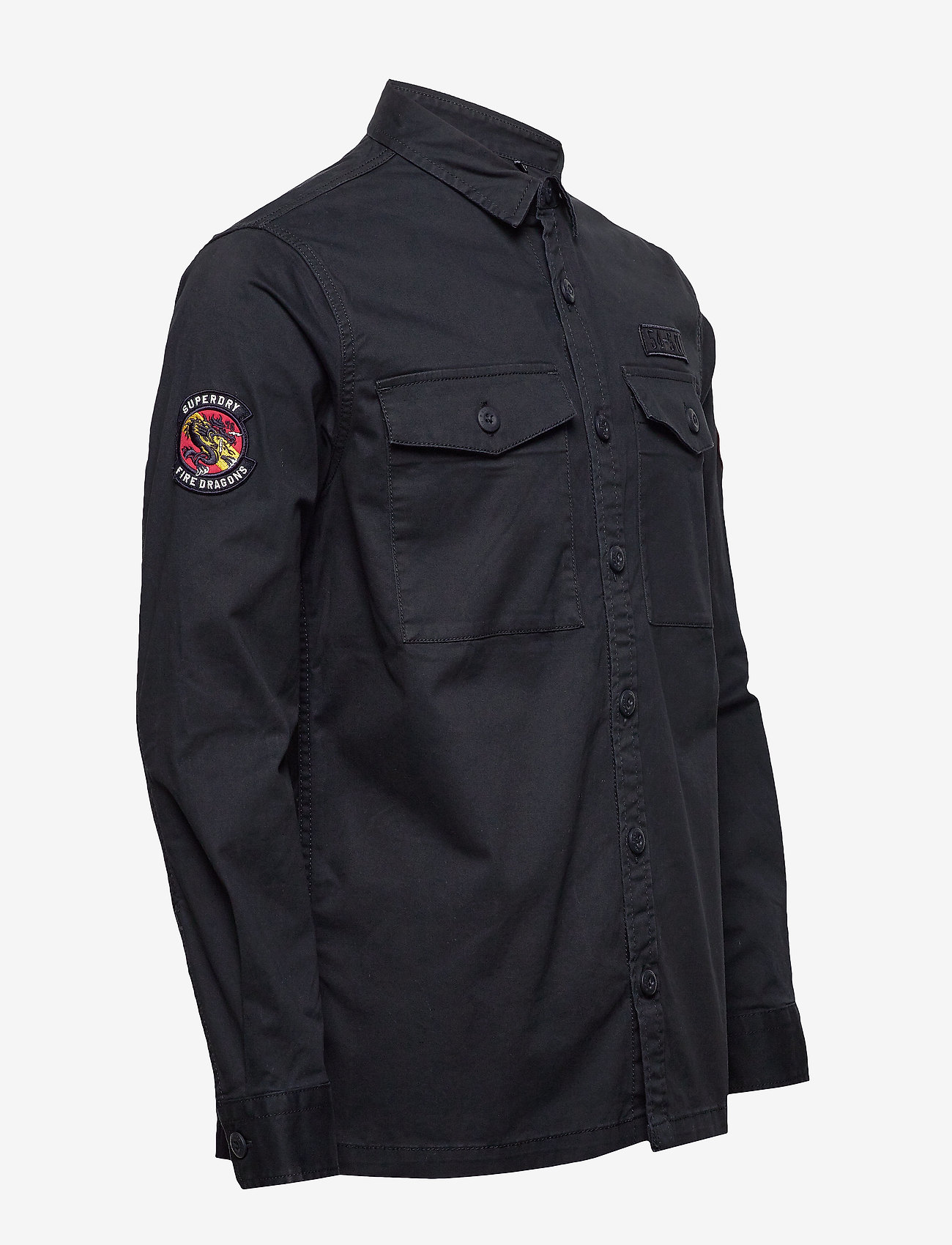 Superdry - CORE MILITARY PATCHED L/S SHIRT - midnight navy - 3