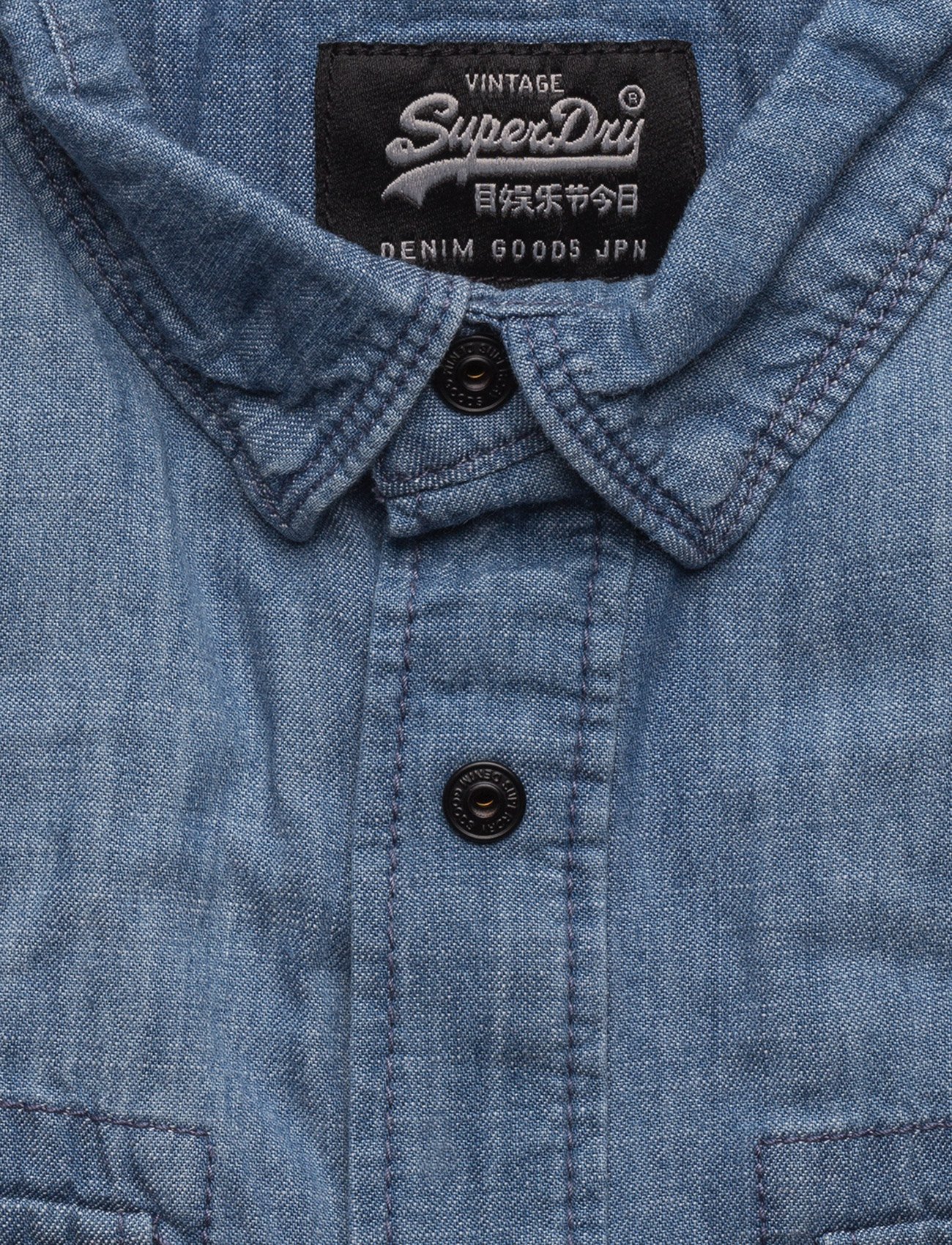 Superdry - DRAGWAY S/S DENIM SHIRT - mid vintage - 2