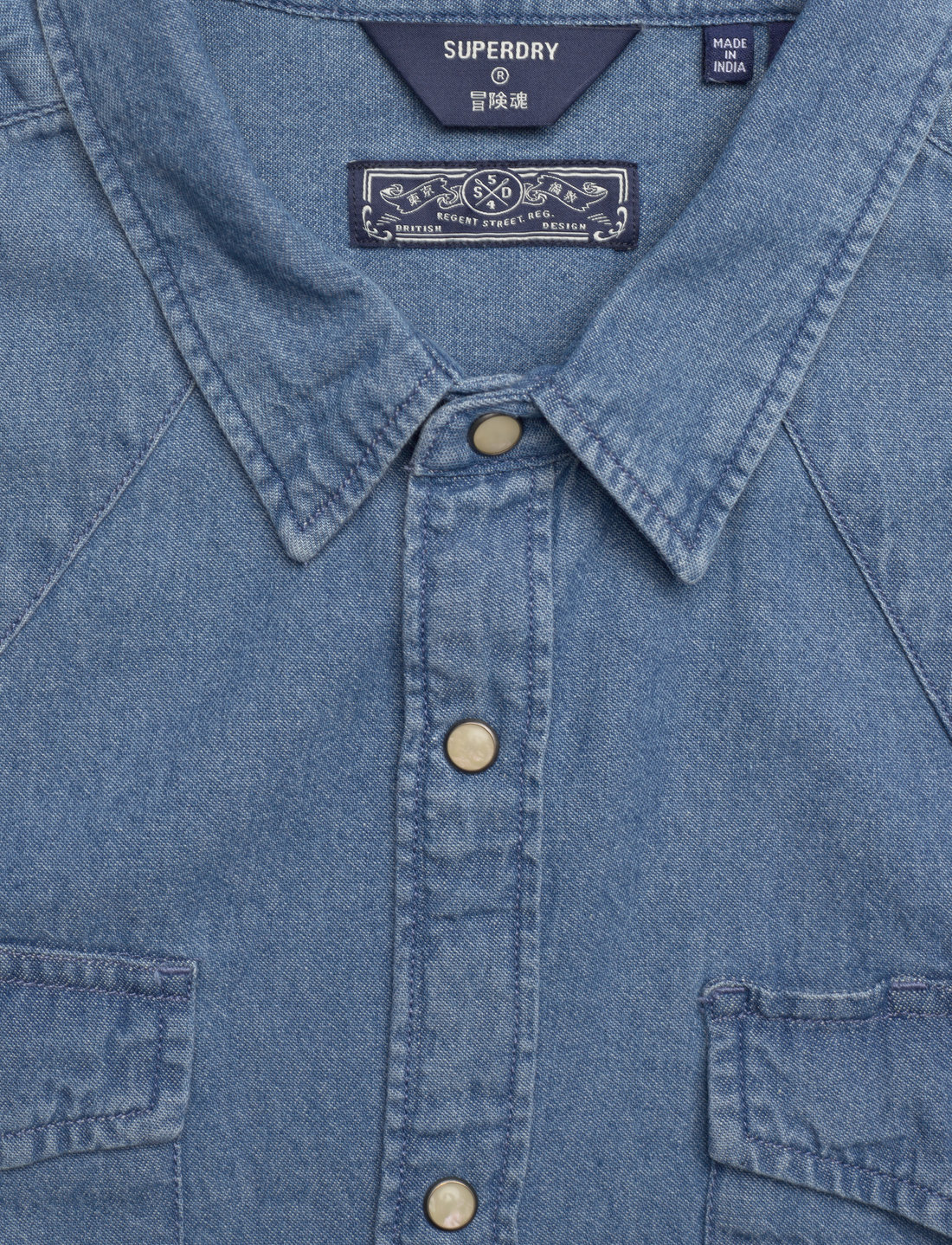 Superdry denim shirts 2024 india