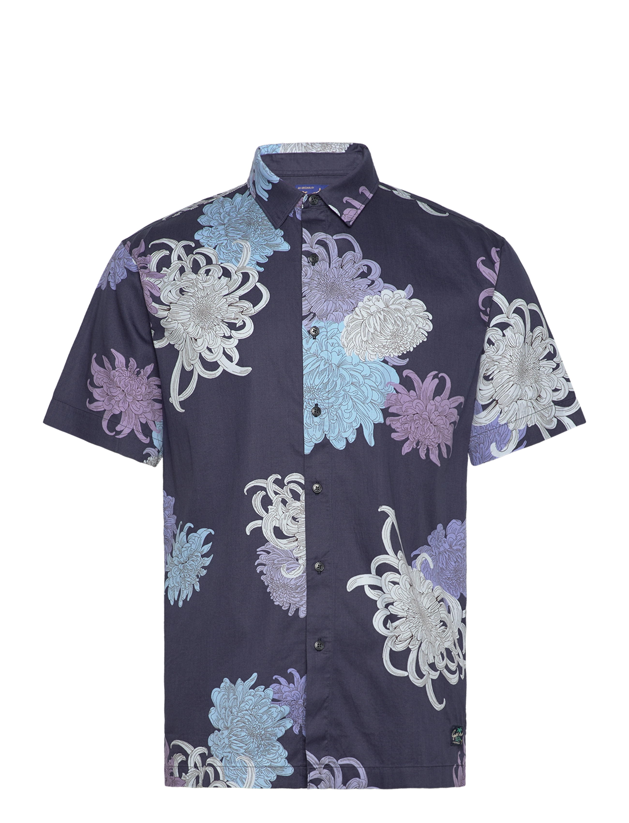 Superdry - HAWAIIAN SHIRT - chrysanthemum navy - 1