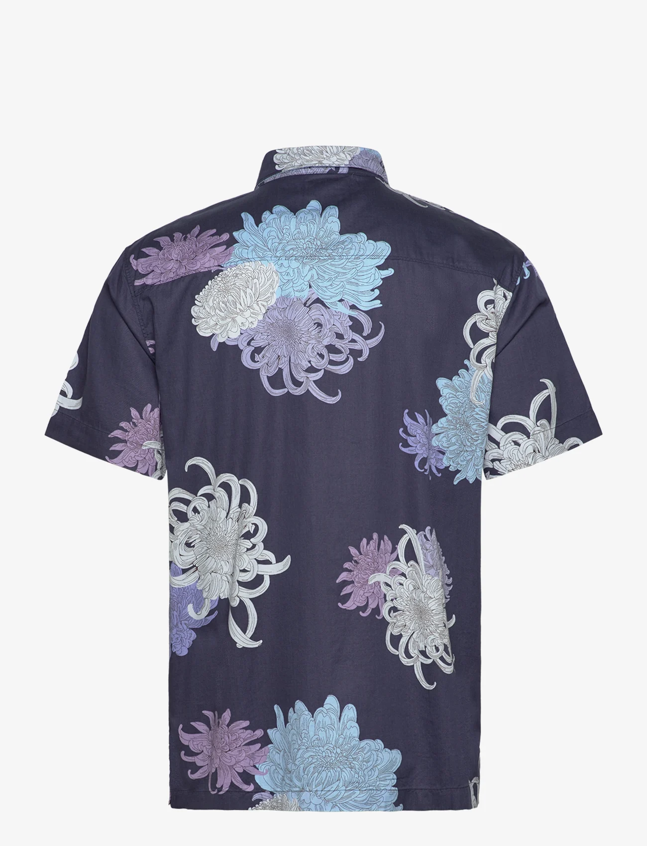 Superdry - HAWAIIAN SHIRT - kortärmade t-shirts - chrysanthemum navy - 1