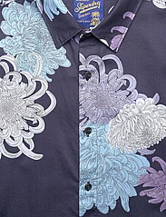 Superdry - HAWAIIAN SHIRT - kortærmede t-shirts - chrysanthemum navy - 5